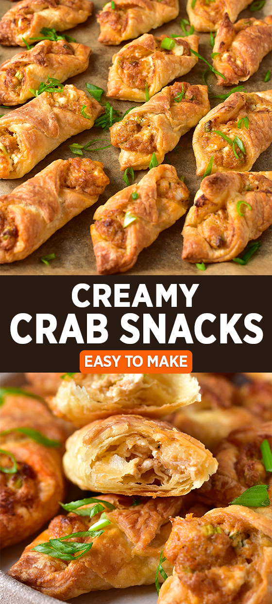 Creamy Crab Snacks on Pinterest