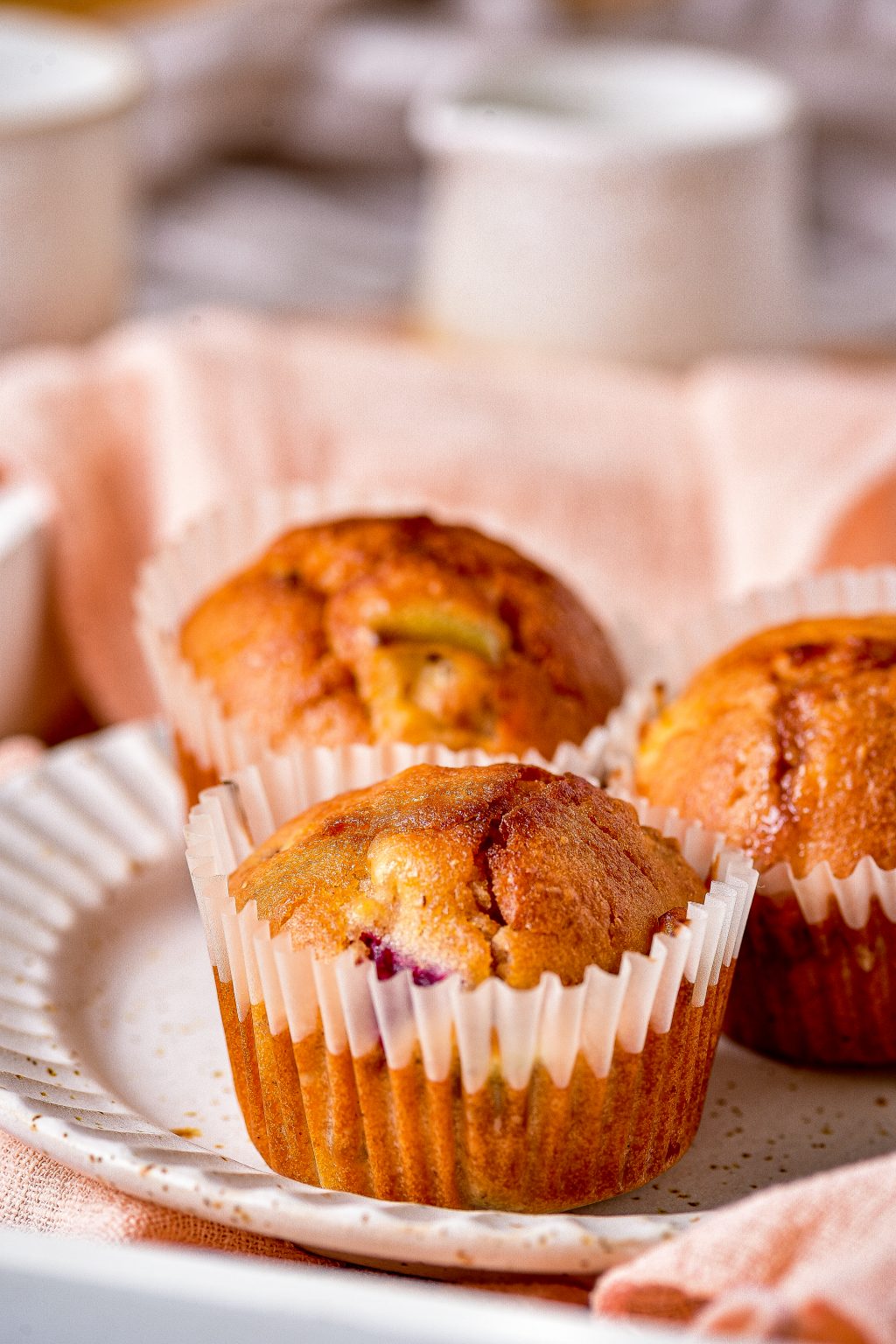 Explosive Fruit Muffins CheekyKitchen