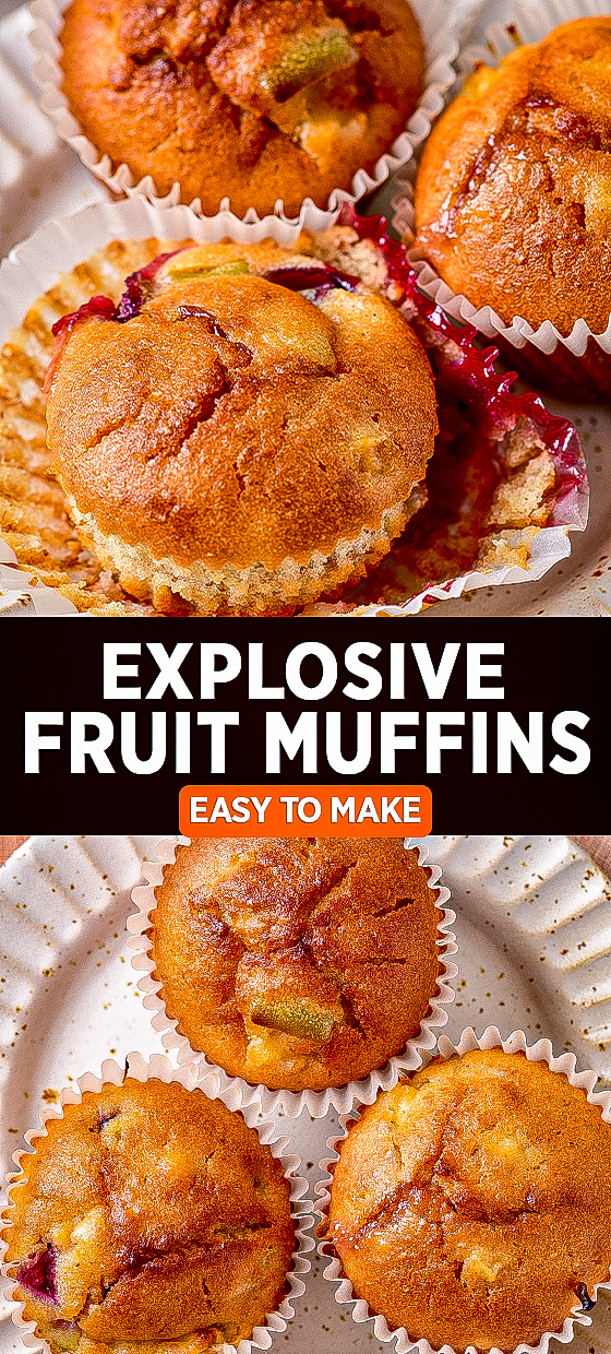 Explosive Fruit Muffins on Pinterest