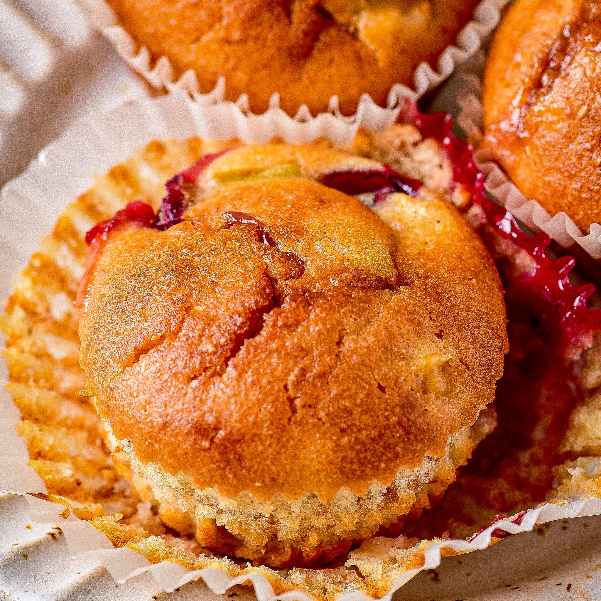 Explosive Fruit Muffins CheekyKitchen