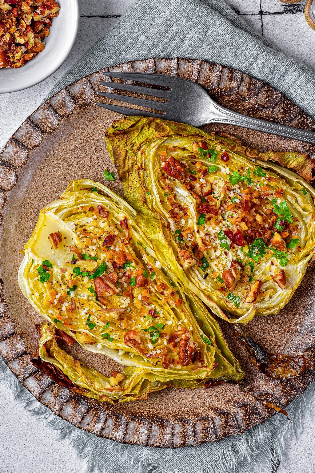 Baked Cabbage Steaks CheekyKitchen