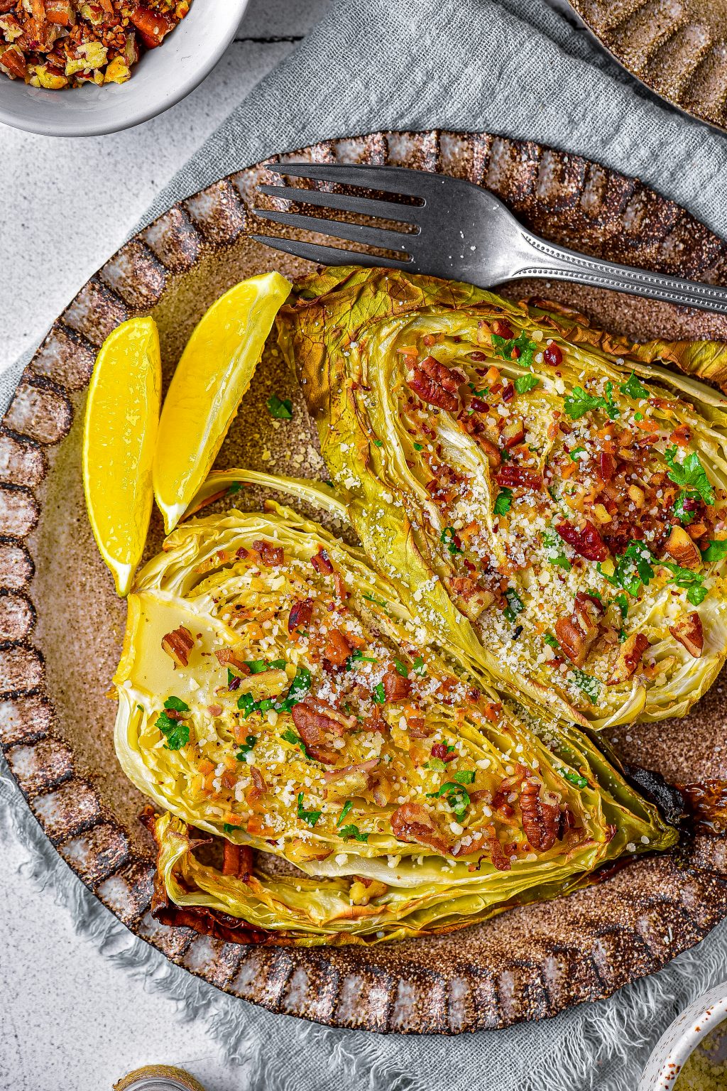 Baked Cabbage Steaks CheekyKitchen