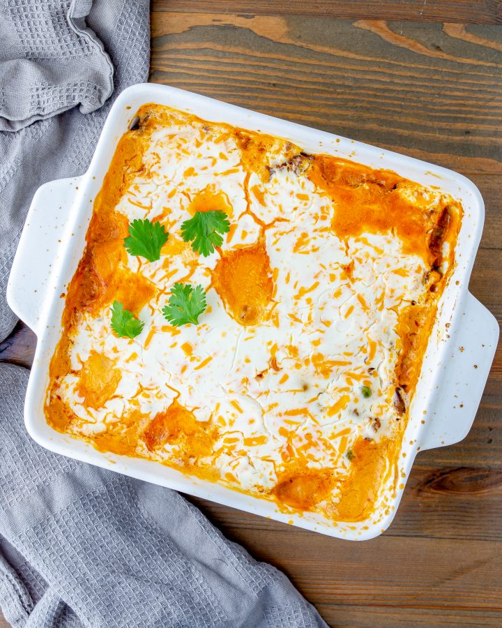 Cheesy Ground Beef Rice Casserole CheekyKitchen