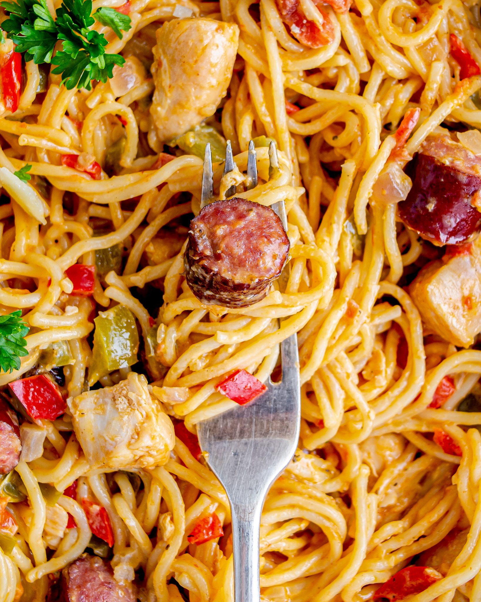 Creamy One Pot Jambalaya Pasta CheekyKitchen