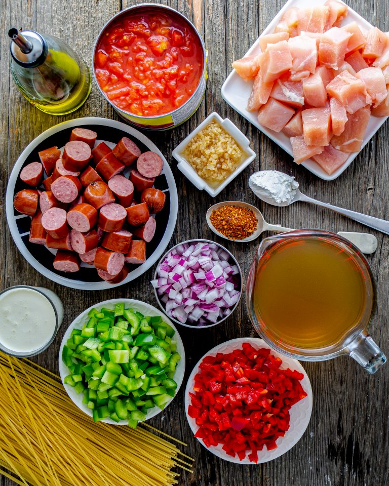 Creamy One Pot Jambalaya Pasta CheekyKitchen