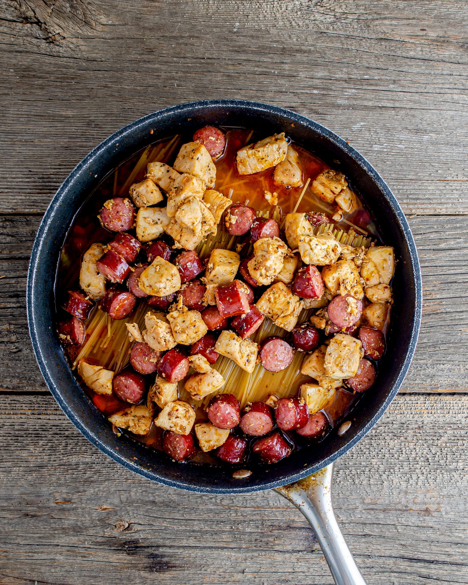 Creamy One Pot Jambalaya Pasta CheekyKitchen