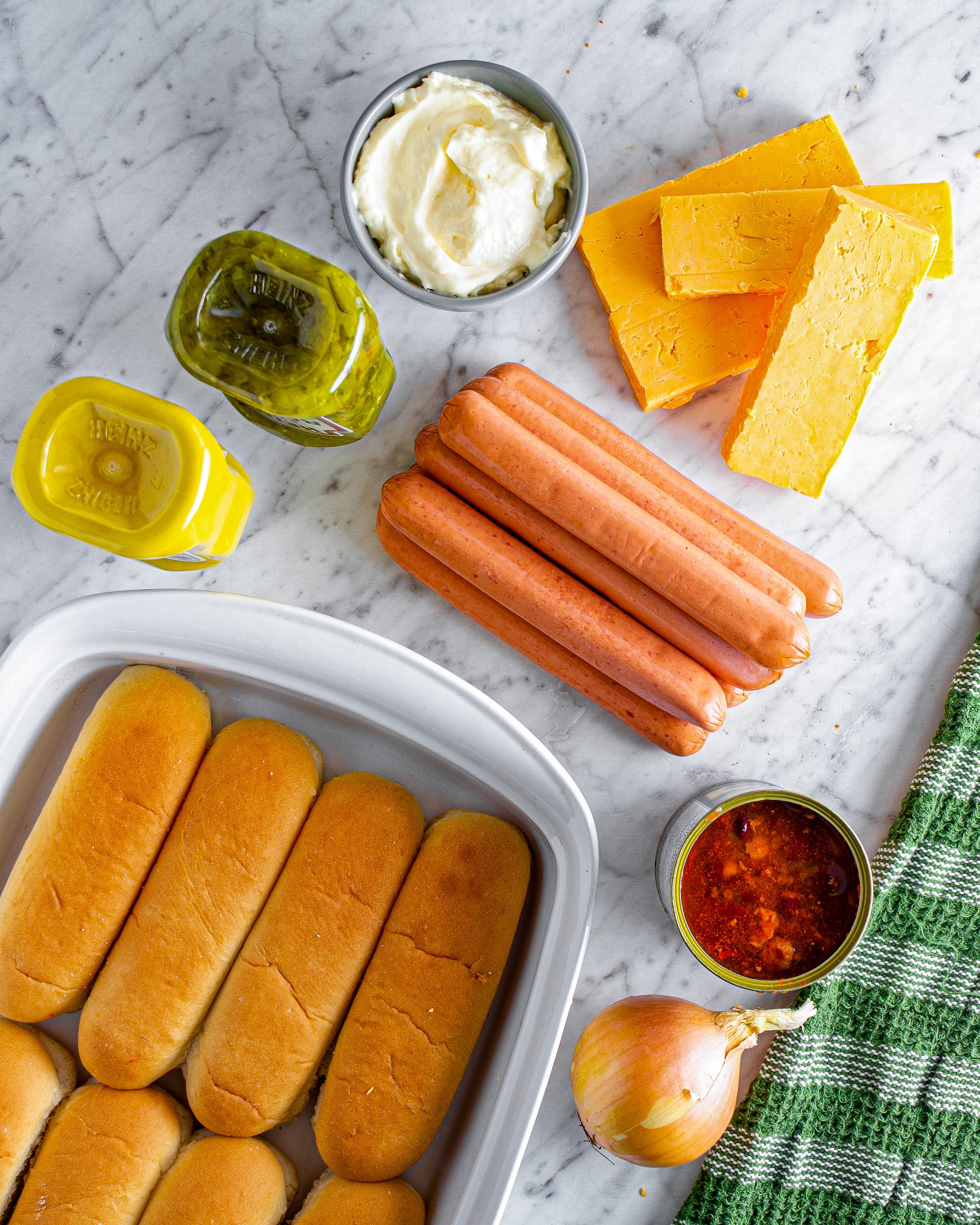 oven baked hot dogs ingredients