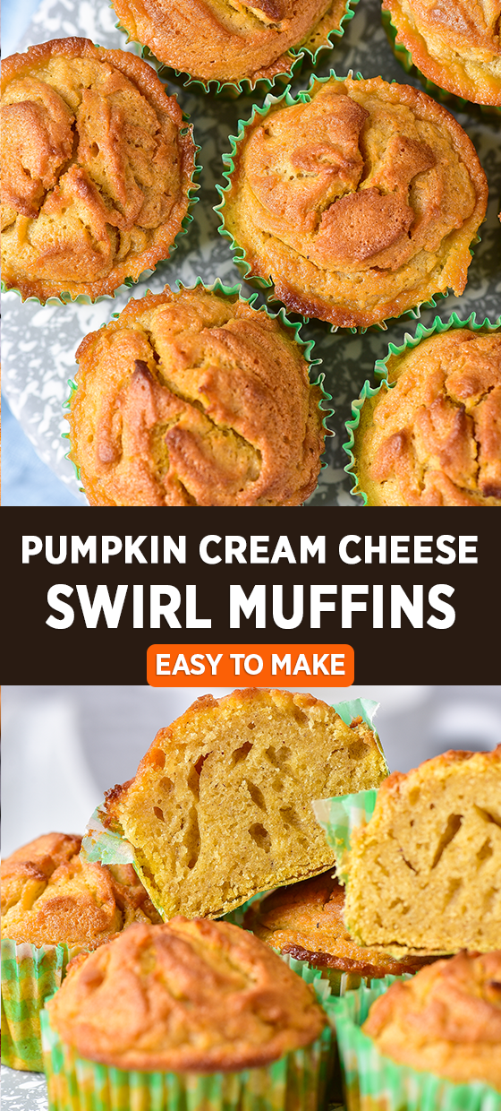 pumpkin cream cheese swirl muffins on Pinterest