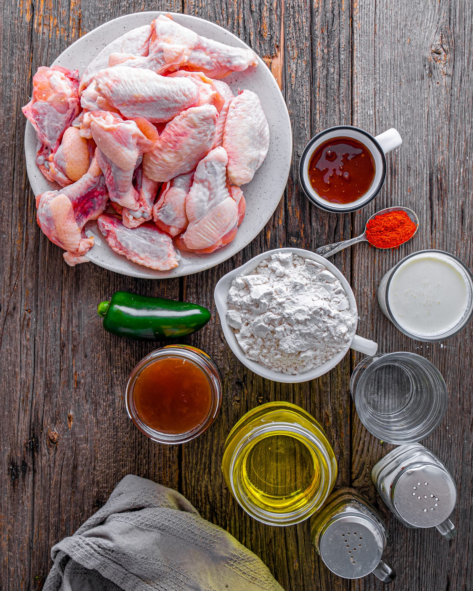 Hot Honey Peach Wings CheekyKitchen