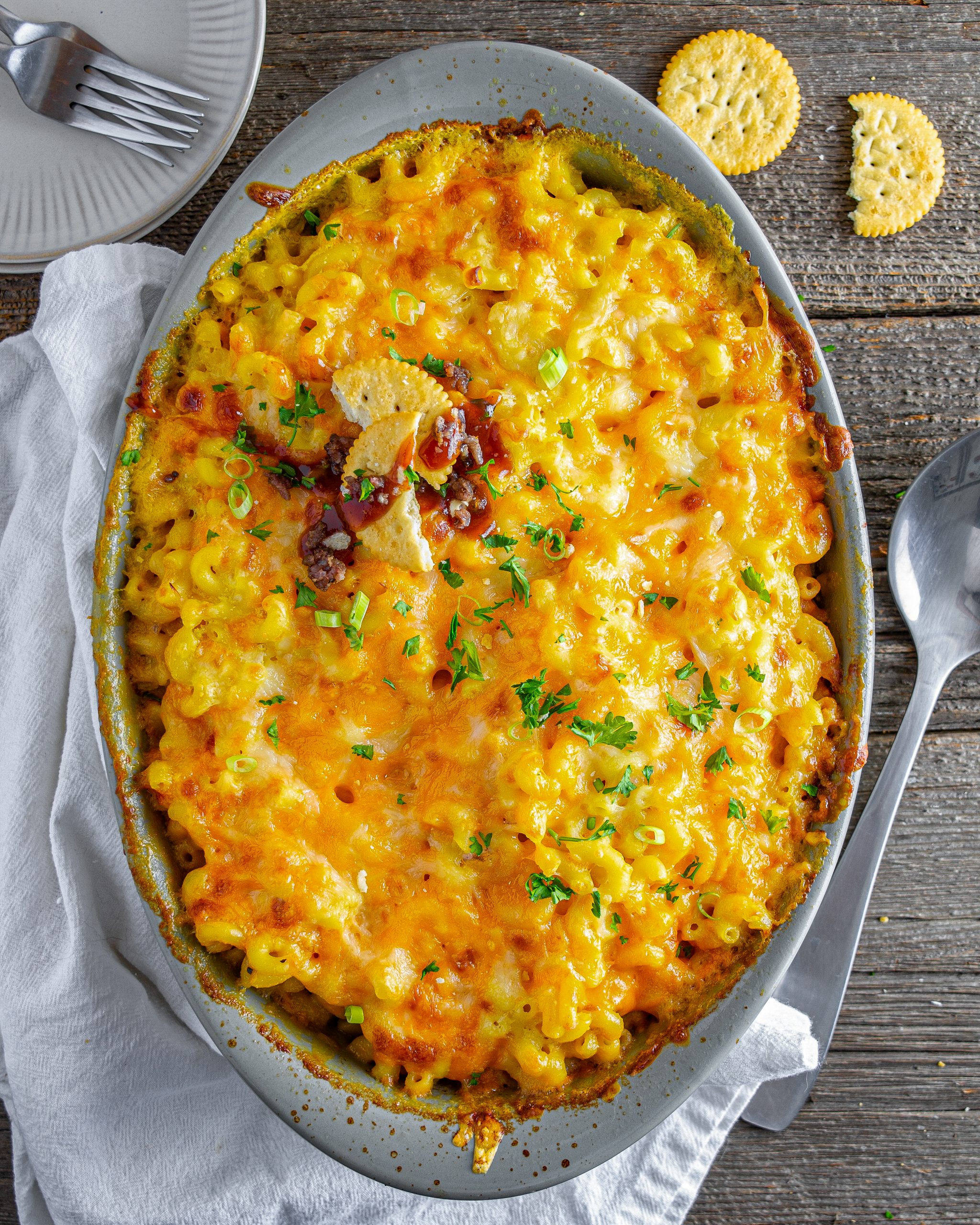Mac and Cheese Meatloaf Casserole CheekyKitchen