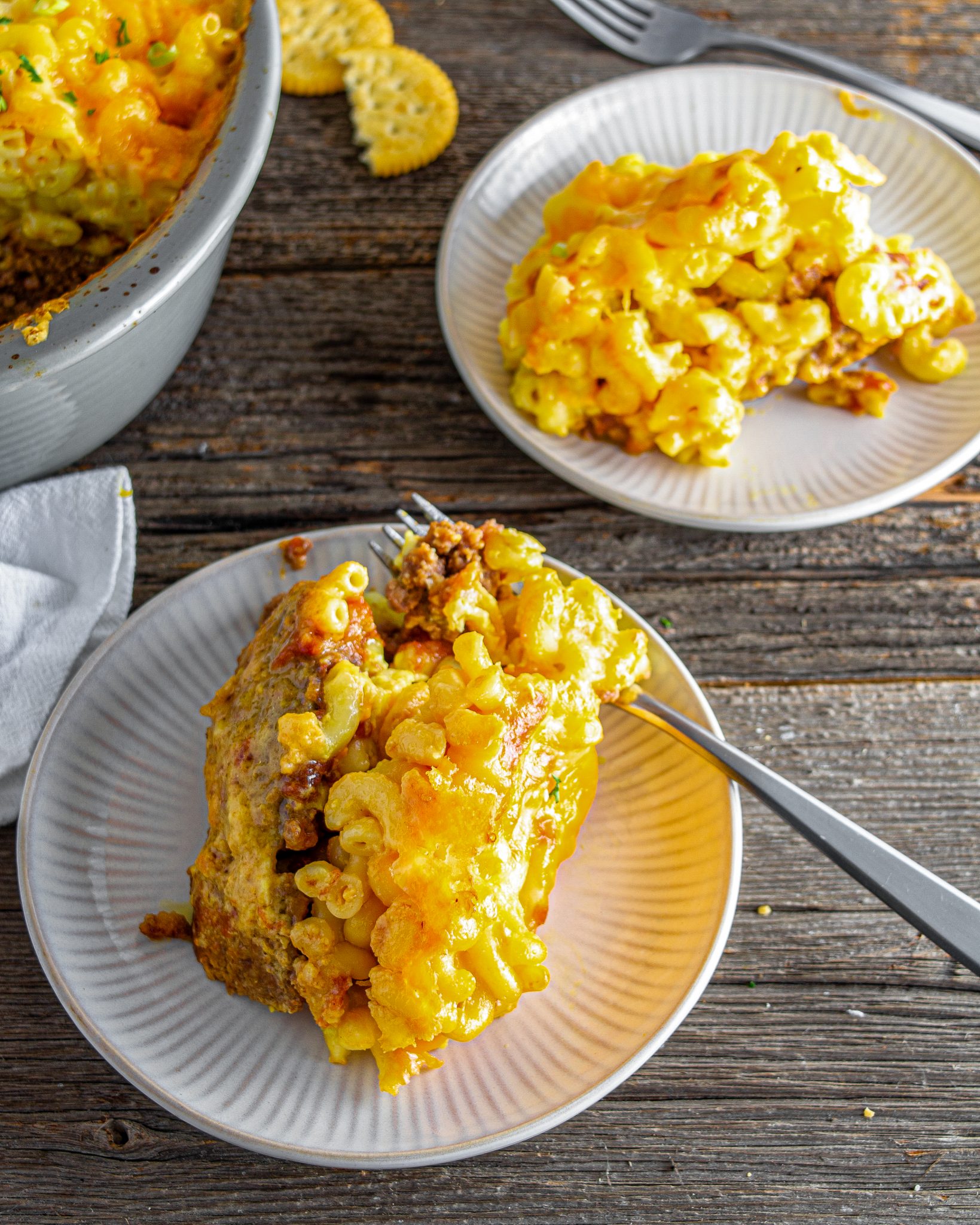 Mac and Cheese Meatloaf Casserole CheekyKitchen