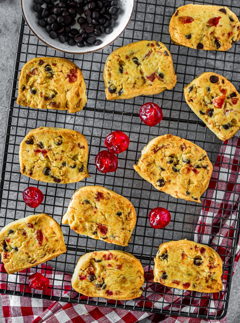 Maraschino Cherry Shortbread Cookies Recipe CheekyKitchen