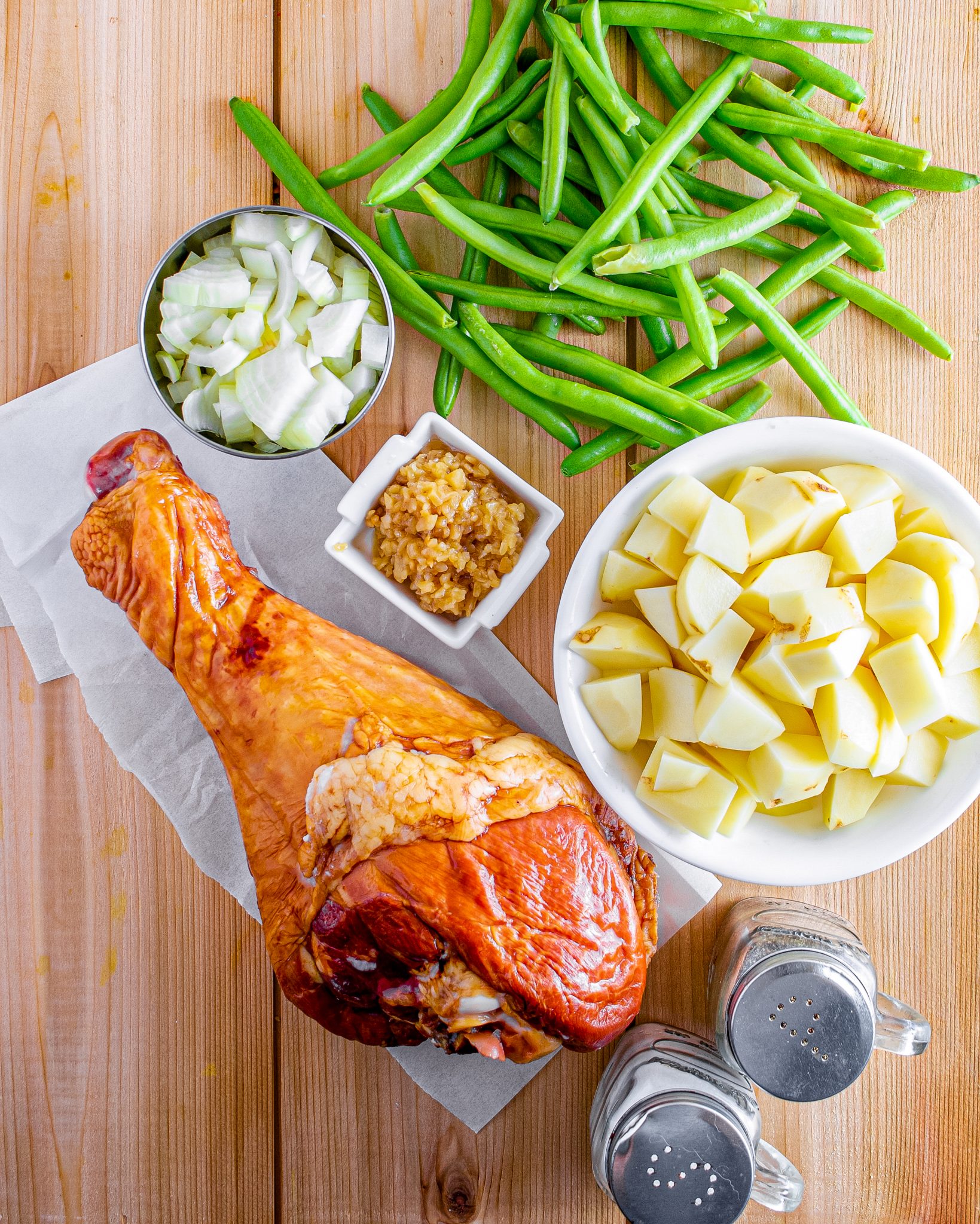 Southern Beans with Smoked Turkey Necks and Potatoes CheekyKitchen