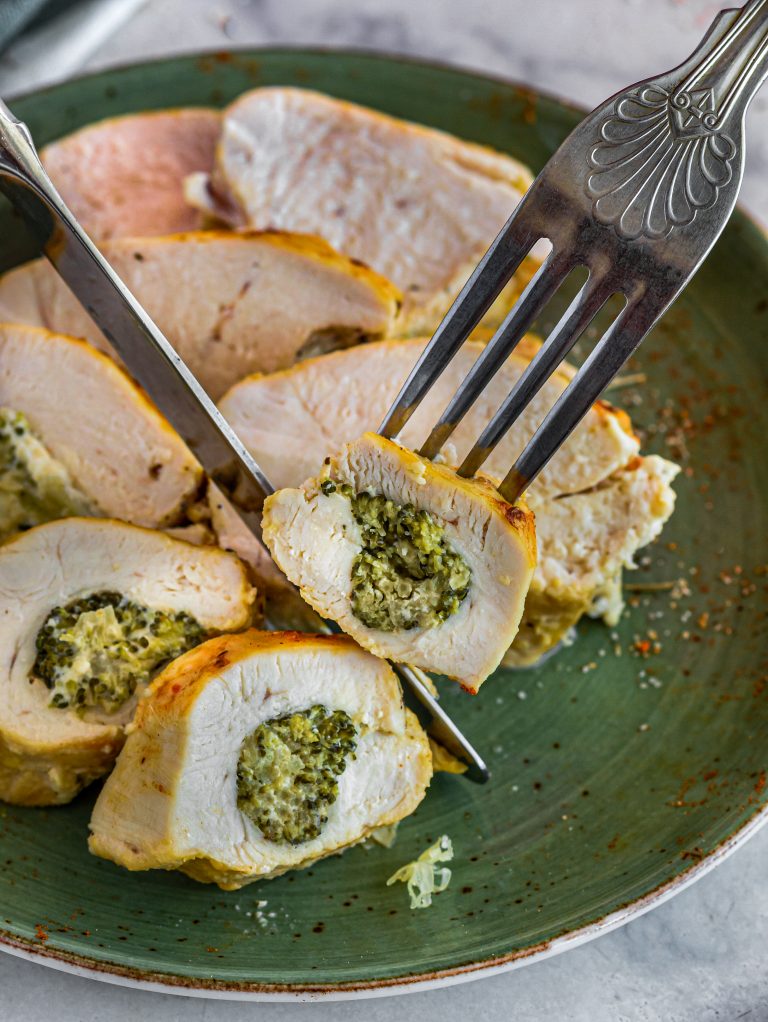 Cheesy Broccoli Stuffed Chicken Breasts CheekyKitchen