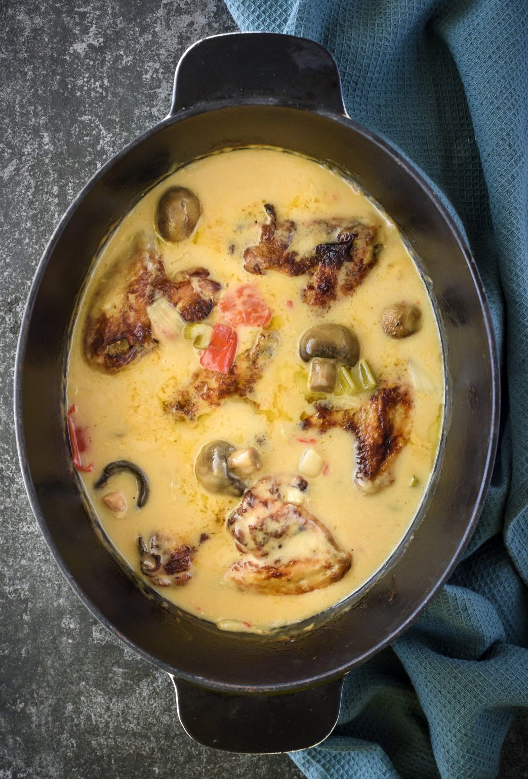 Chicken with Mushroom Gravy Recipe CheekyKitchen