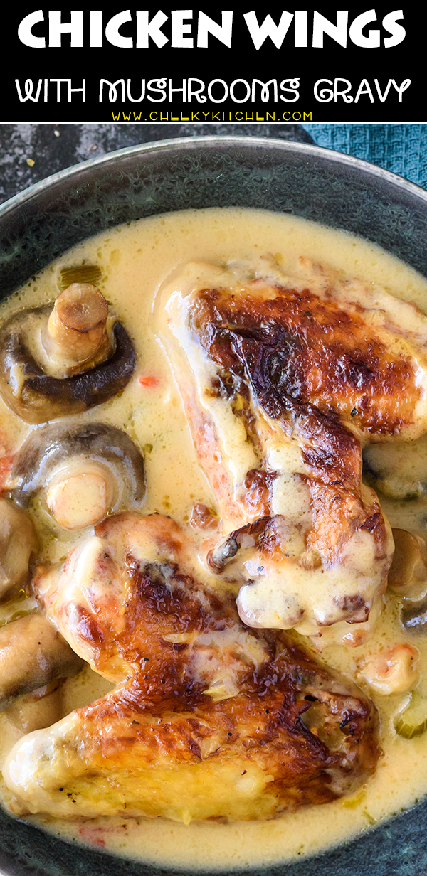 Chicken with Mushroom Gravy Recipe - CheekyKitchen