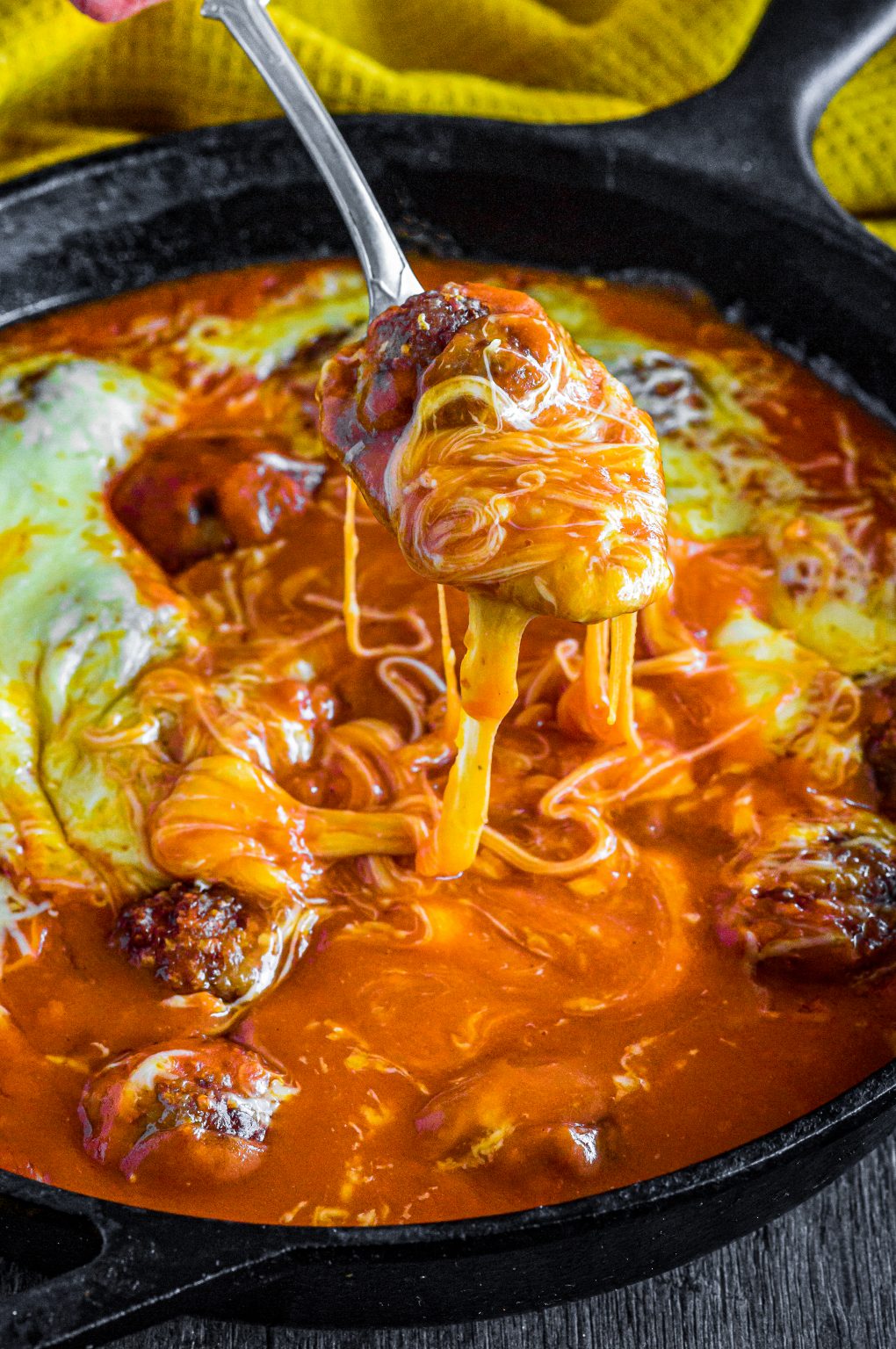 Cheesy Enchilada Meatballs Recipe CheekyKitchen