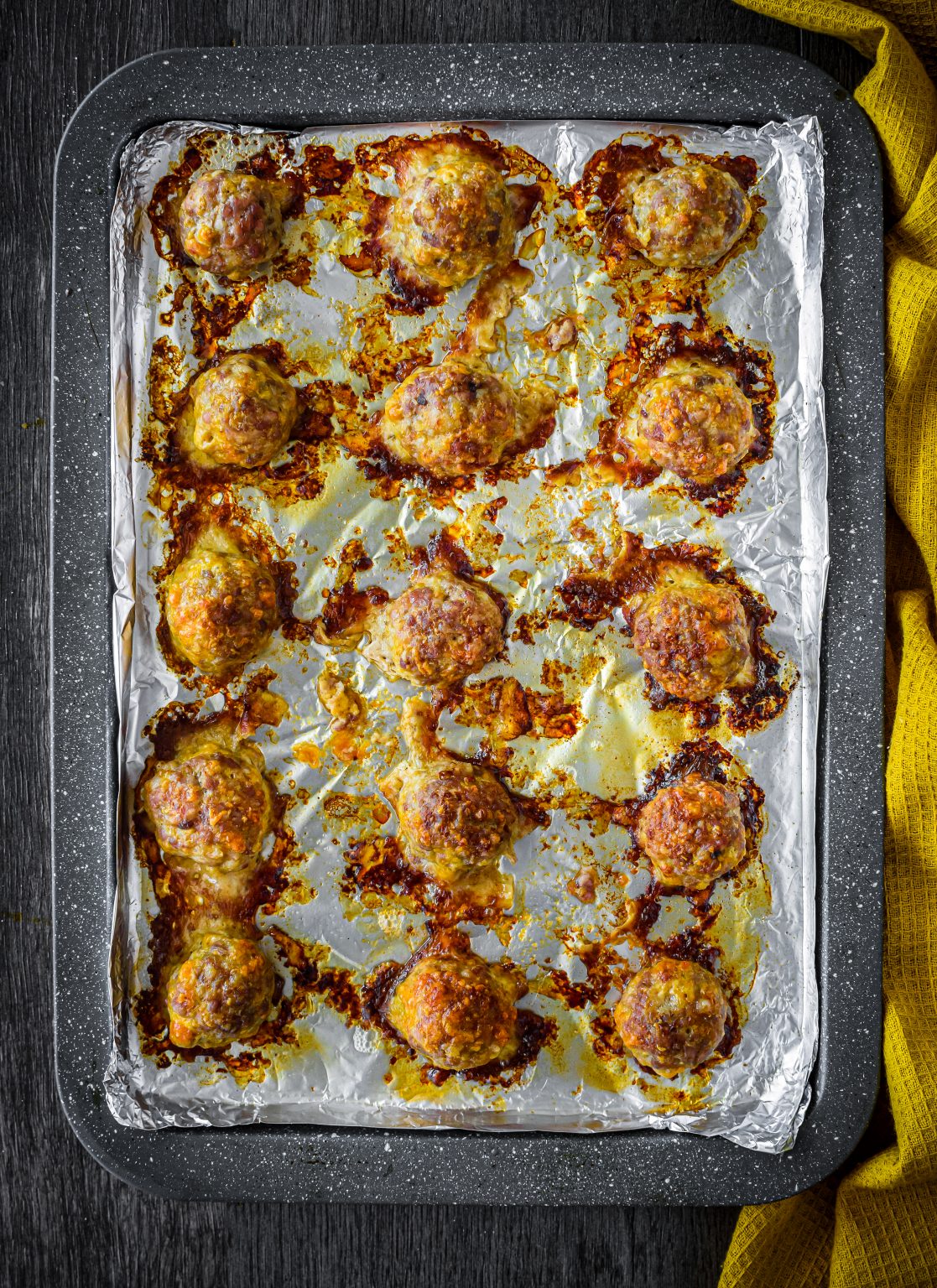Cheesy Enchilada Meatballs Recipe CheekyKitchen