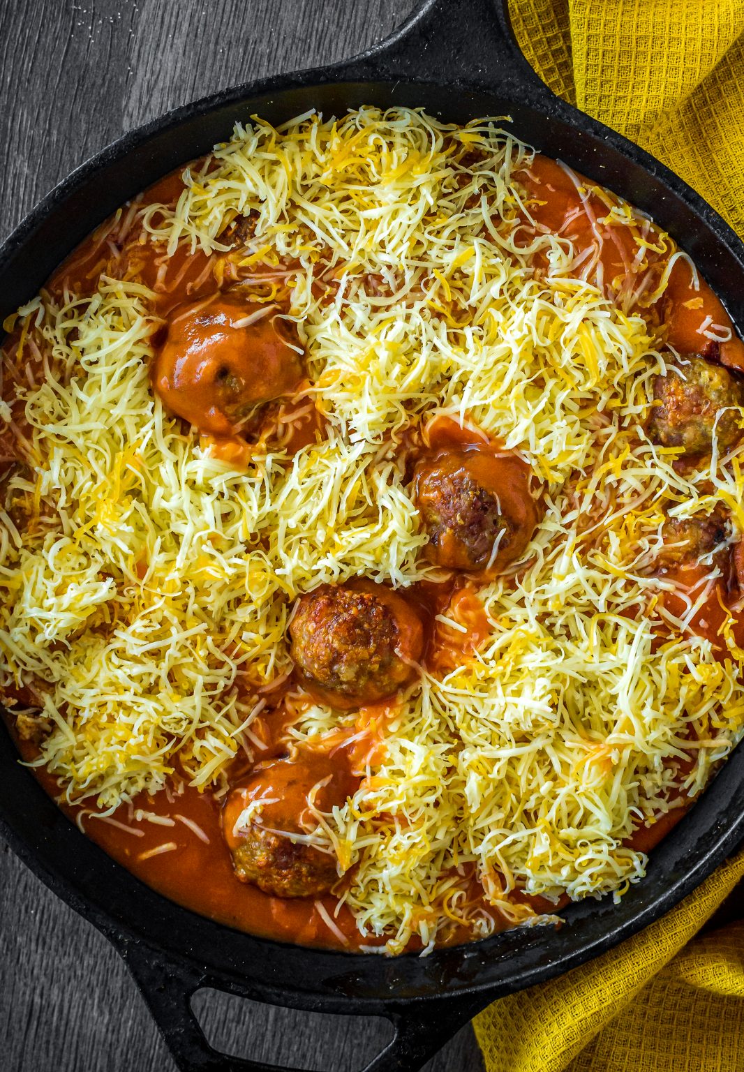 Cheesy Enchilada Meatballs Recipe CheekyKitchen