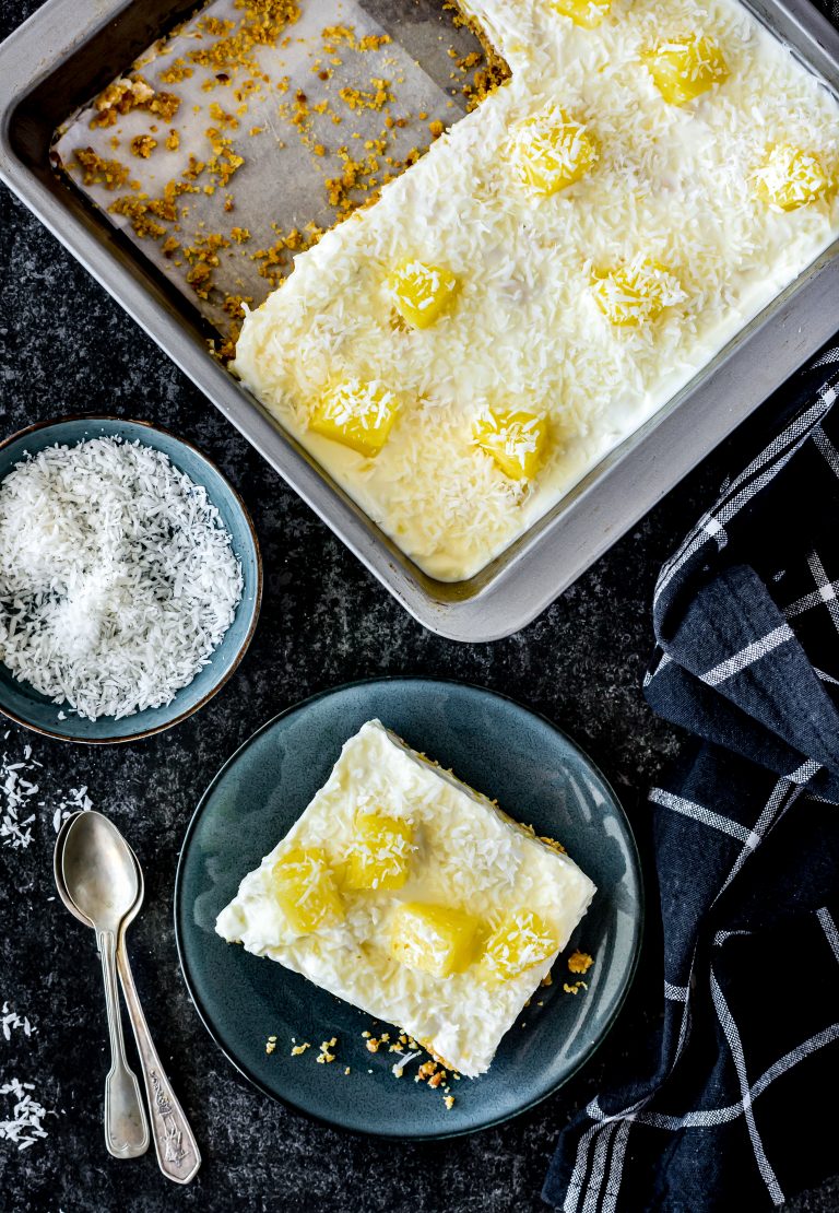 No Bake Pineapple Dream Dessert Recipe CheekyKitchen