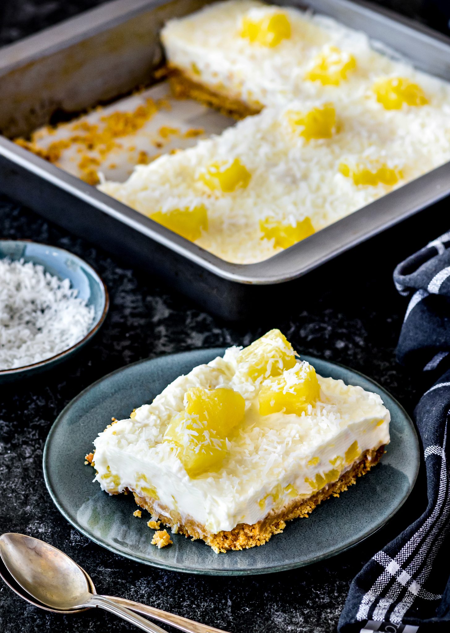 No Bake Pineapple Dream Dessert Recipe CheekyKitchen