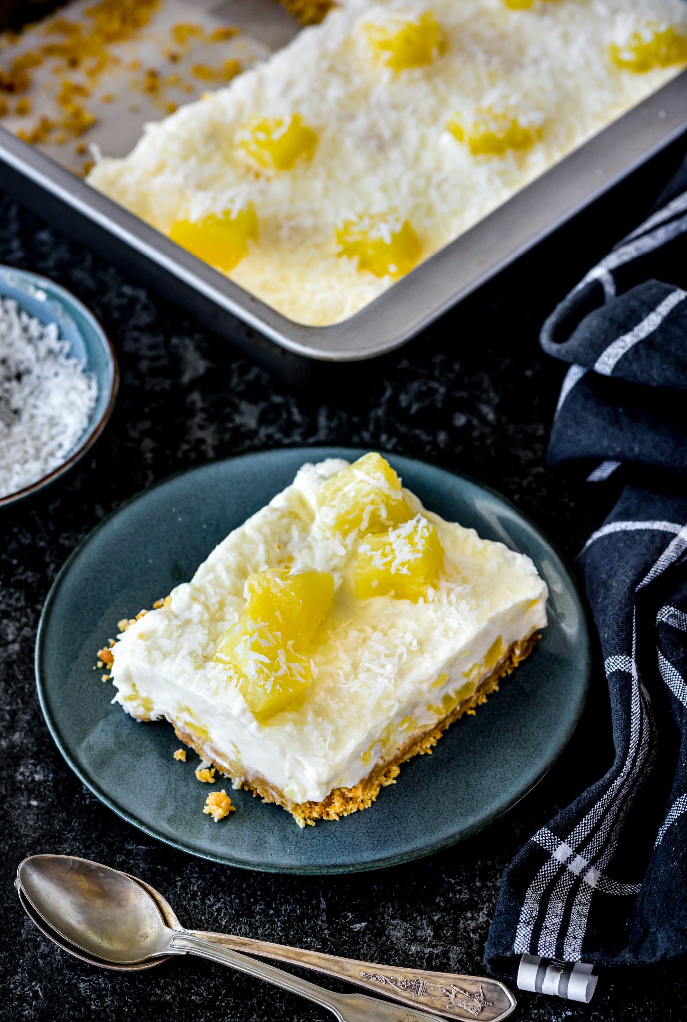 No Bake Pineapple Dream Dessert Recipe CheekyKitchen