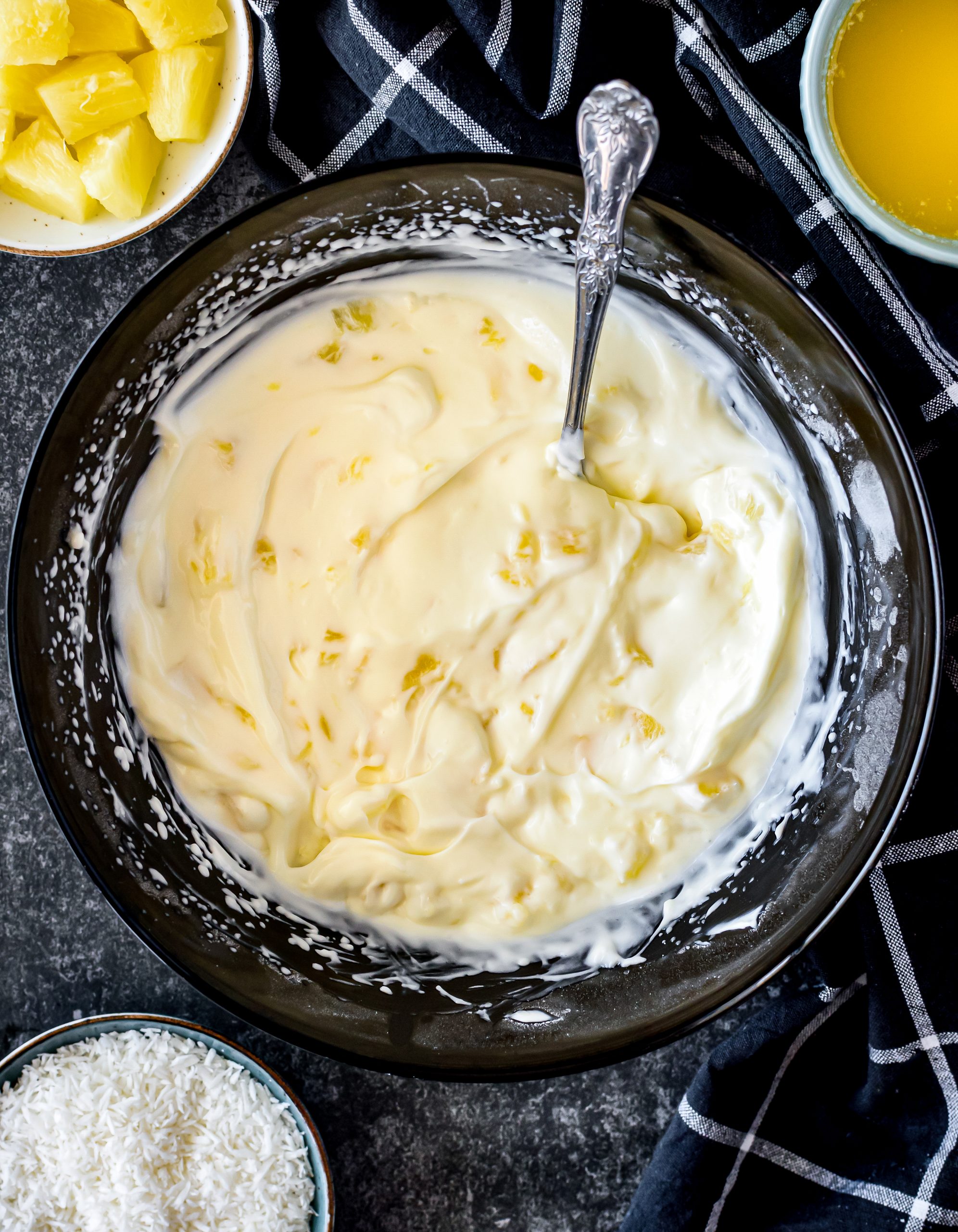 No Bake Pineapple Dream Dessert Recipe CheekyKitchen