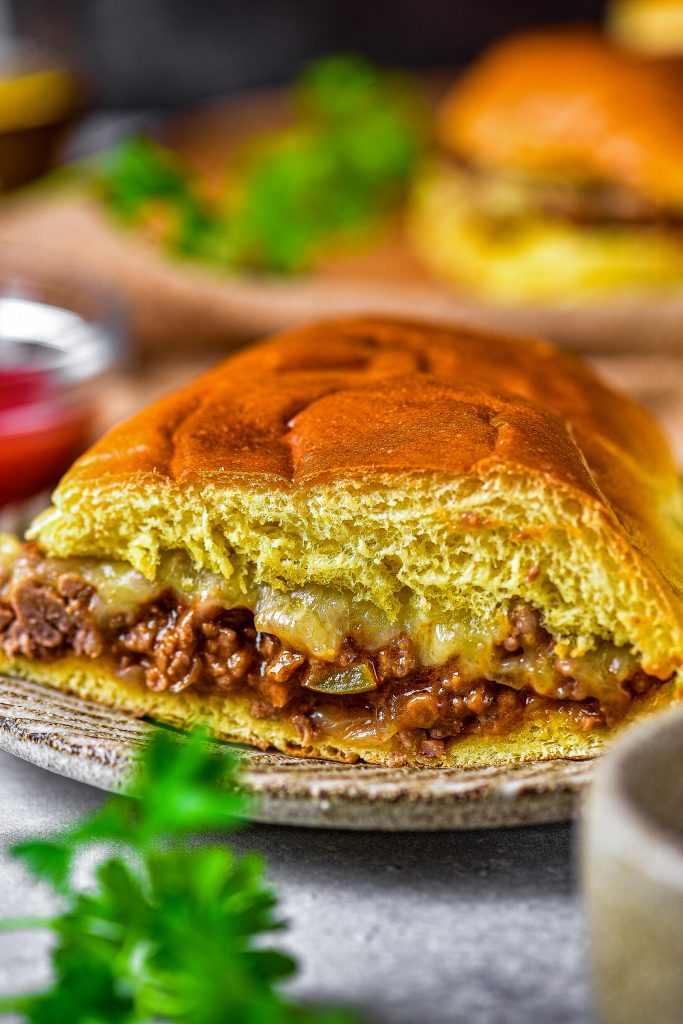 Open Face Garlic Toast Sloppy Joes CheekyKitchen