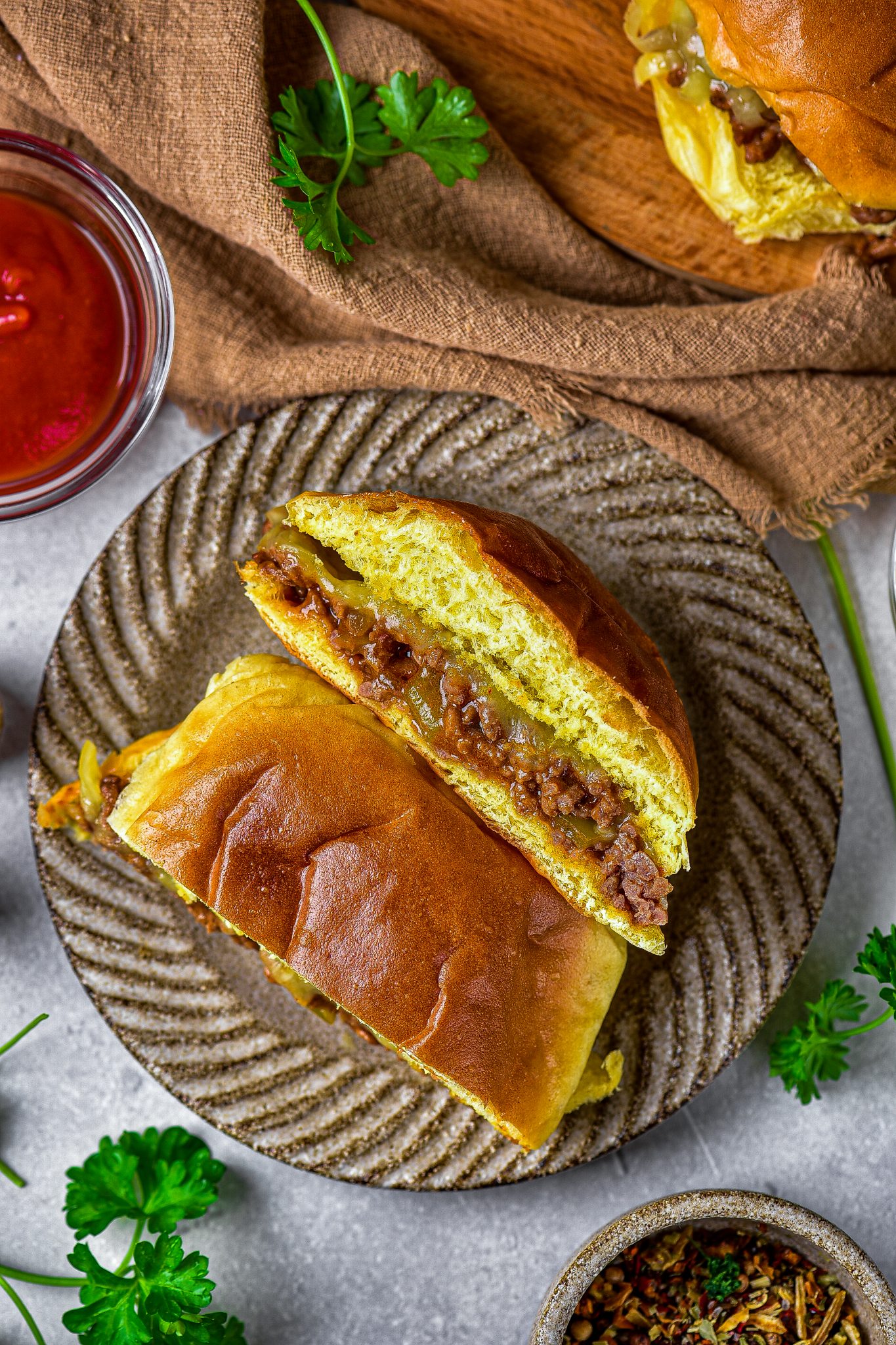 Open Face Garlic Toast Sloppy Joes CheekyKitchen