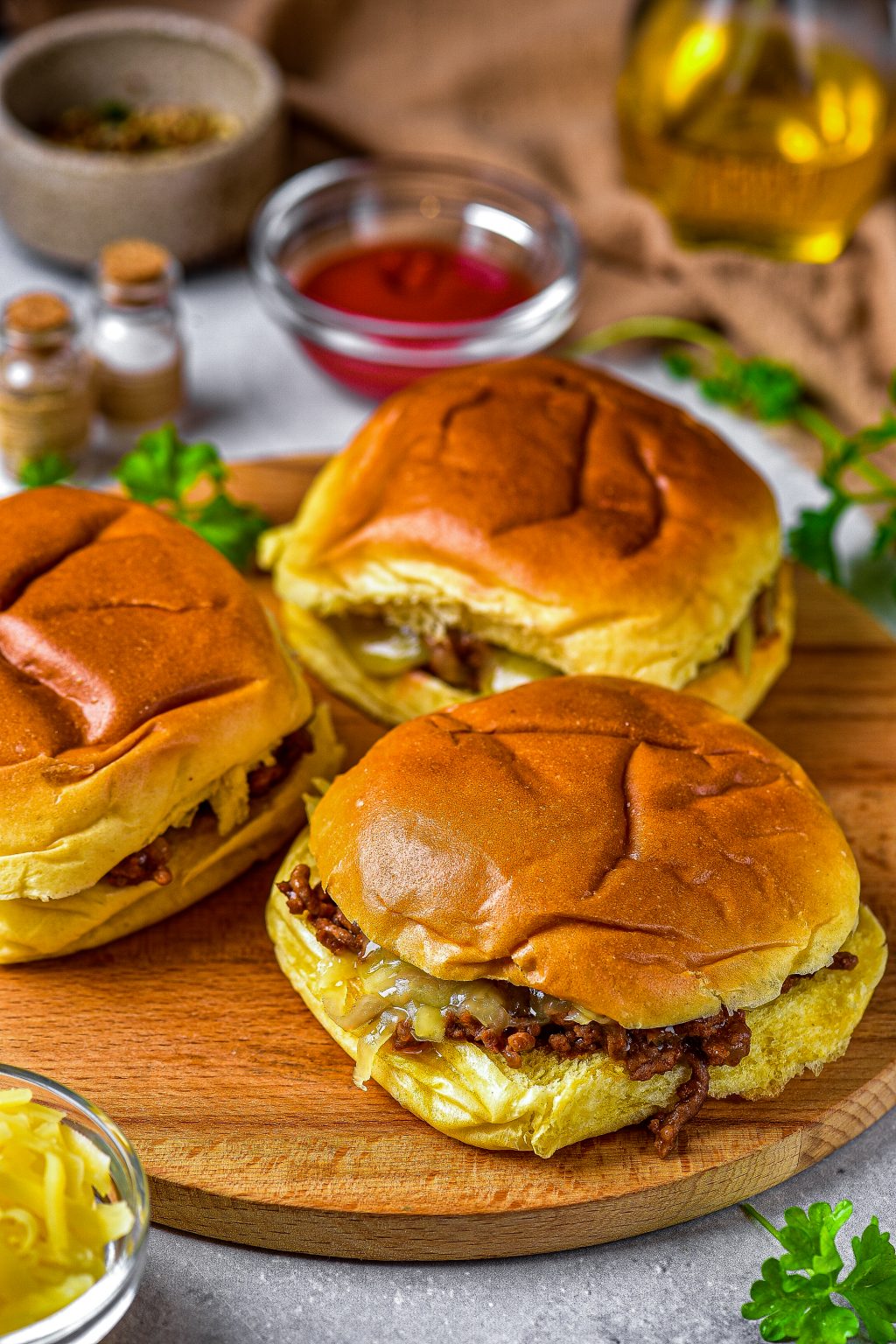 Open Face Garlic Toast Sloppy Joes CheekyKitchen