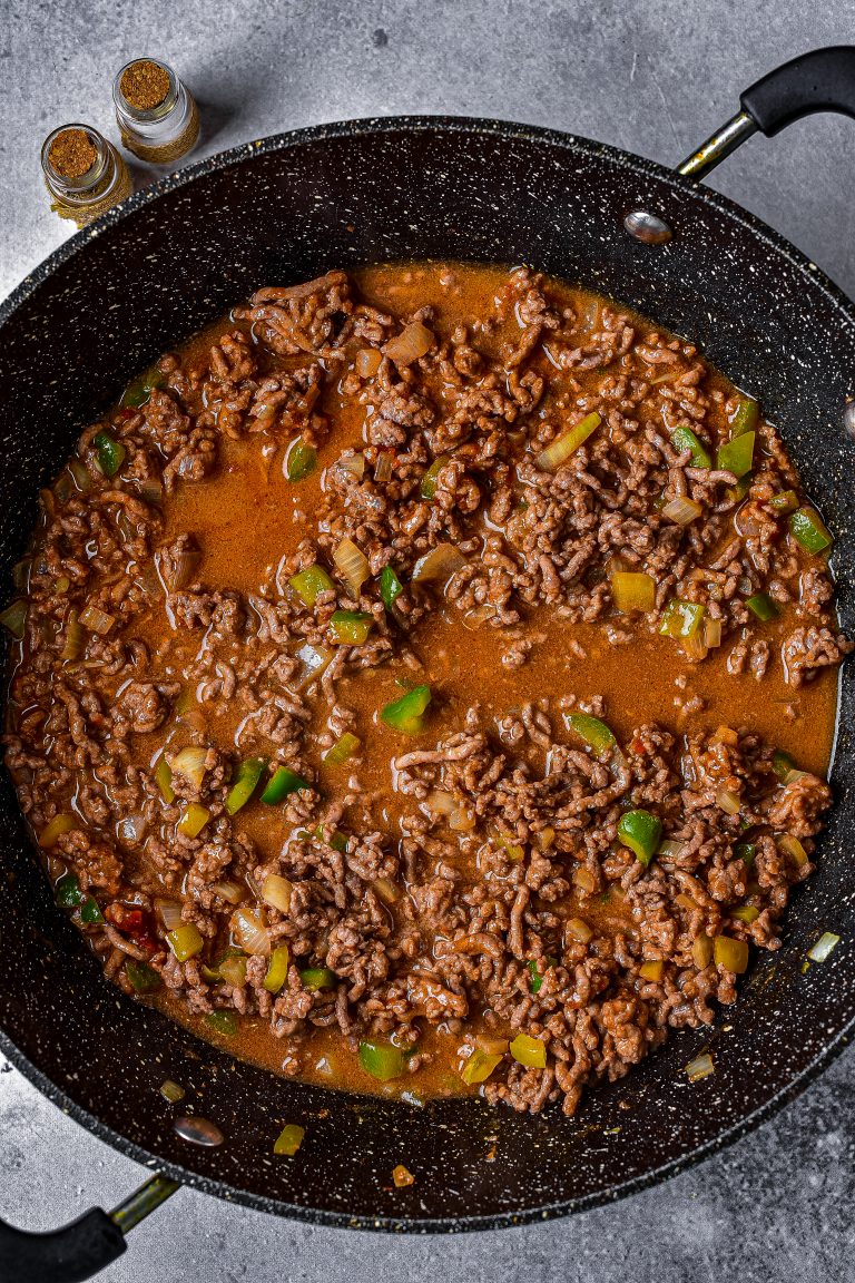 Open Face Garlic Toast Sloppy Joes - CheekyKitchen