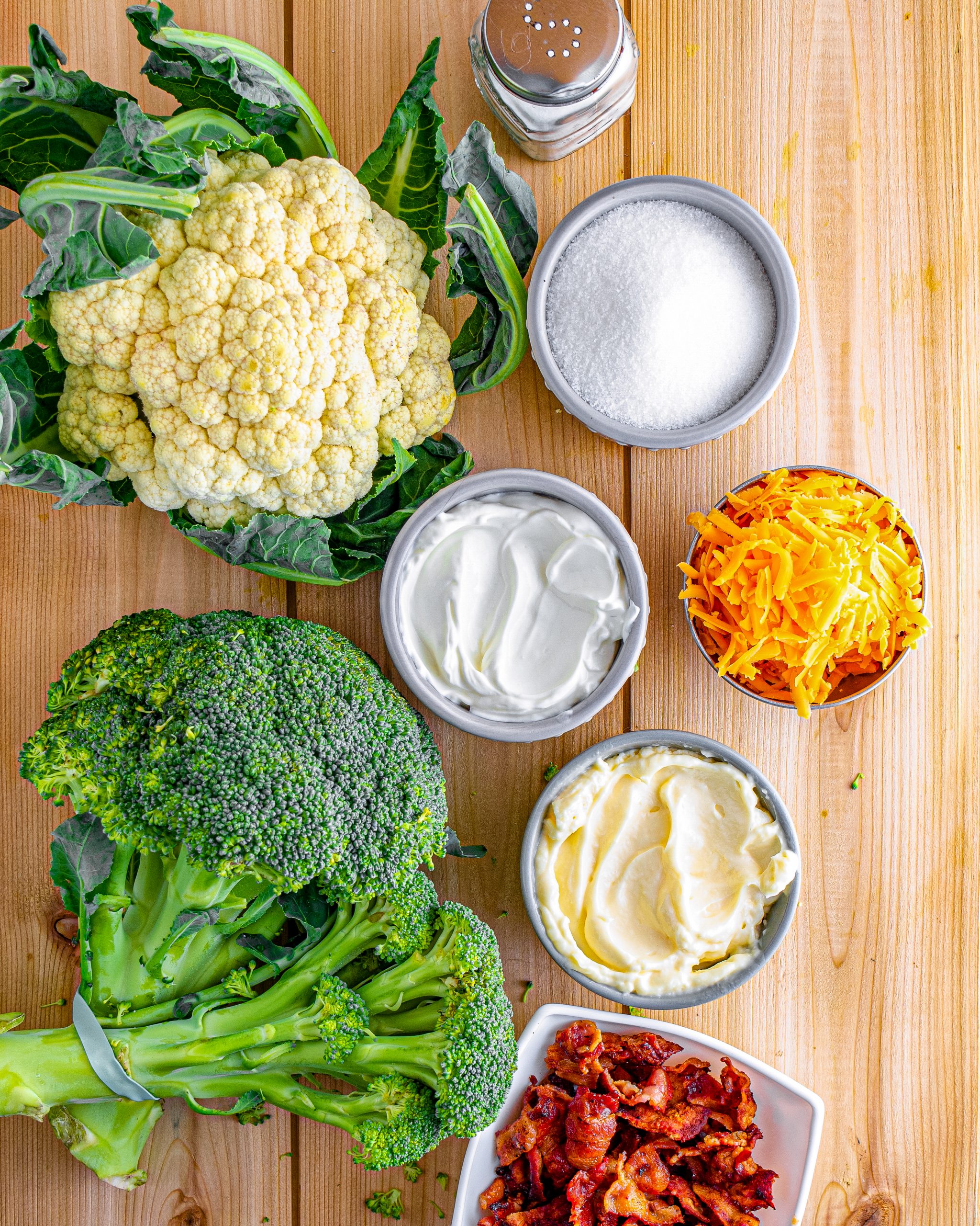 cauliflower broccoli salad ingredients