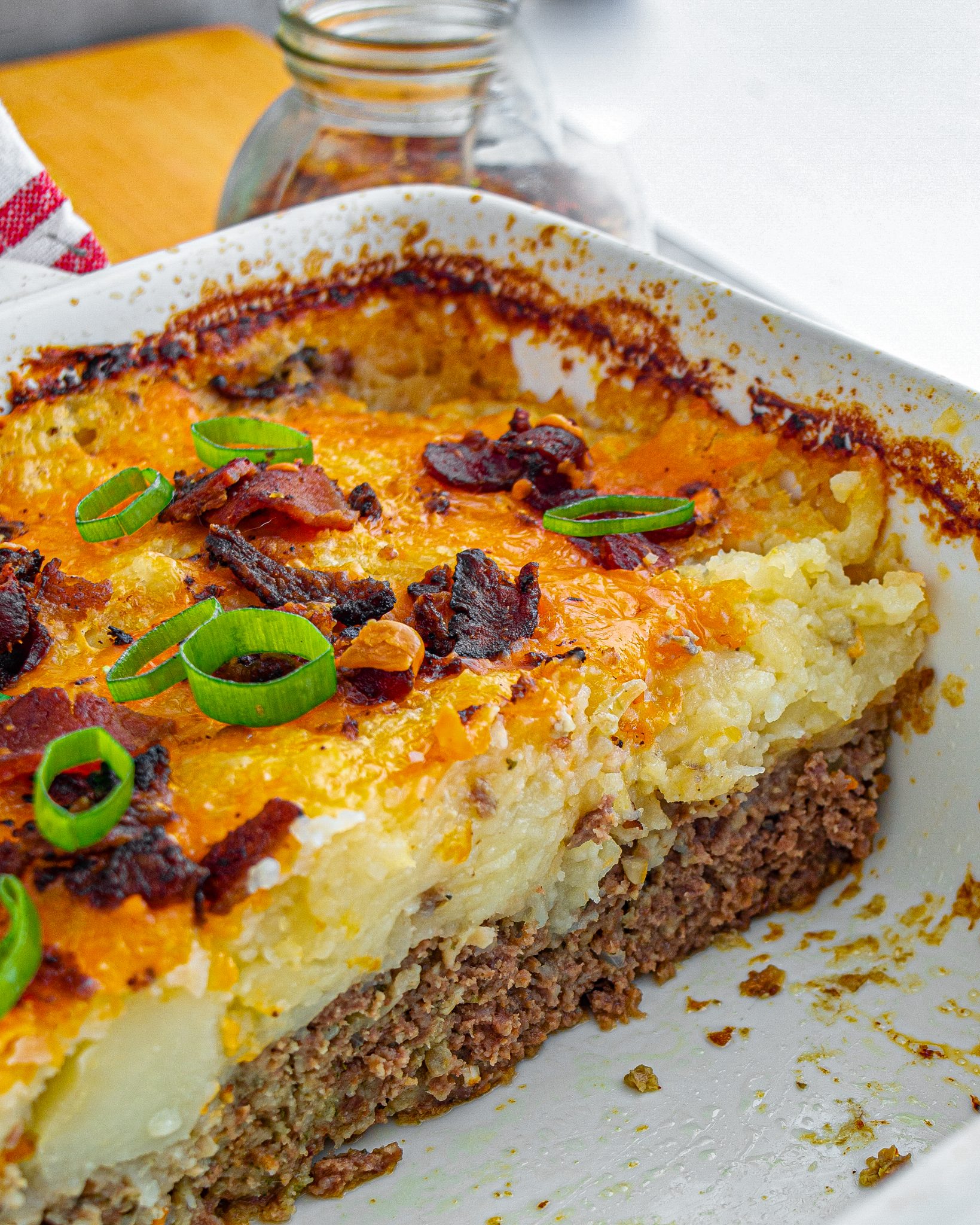 Cheesy Loaded Meatloaf Casserole CheekyKitchen