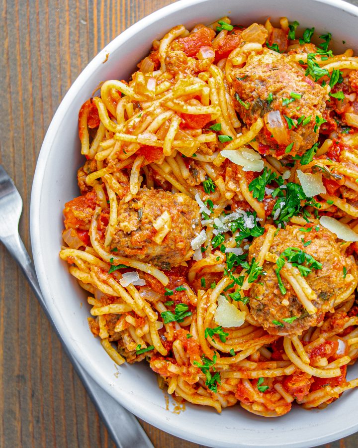 Crock Pot Spaghetti CheekyKitchen