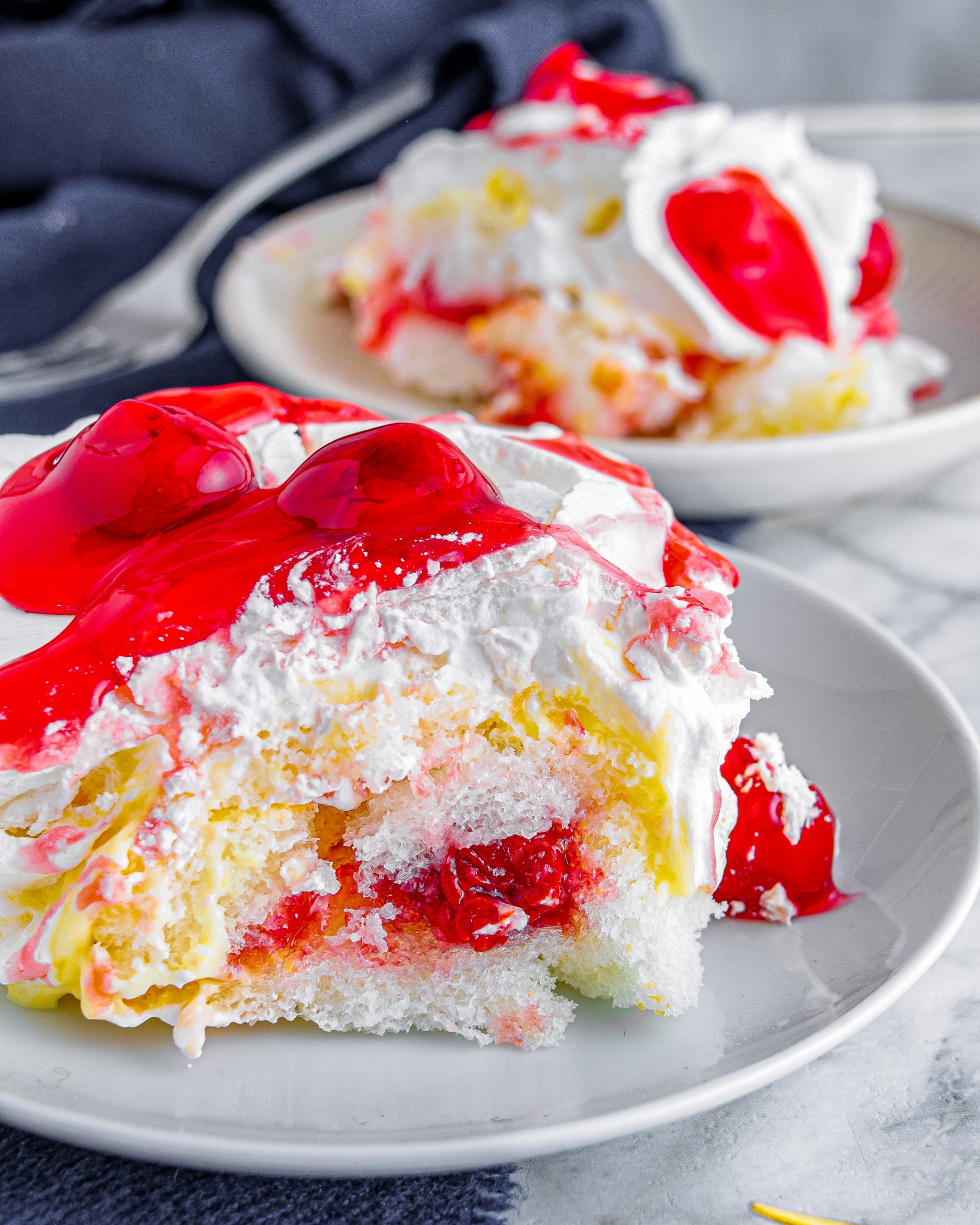 Cherry Angel Cream Cake