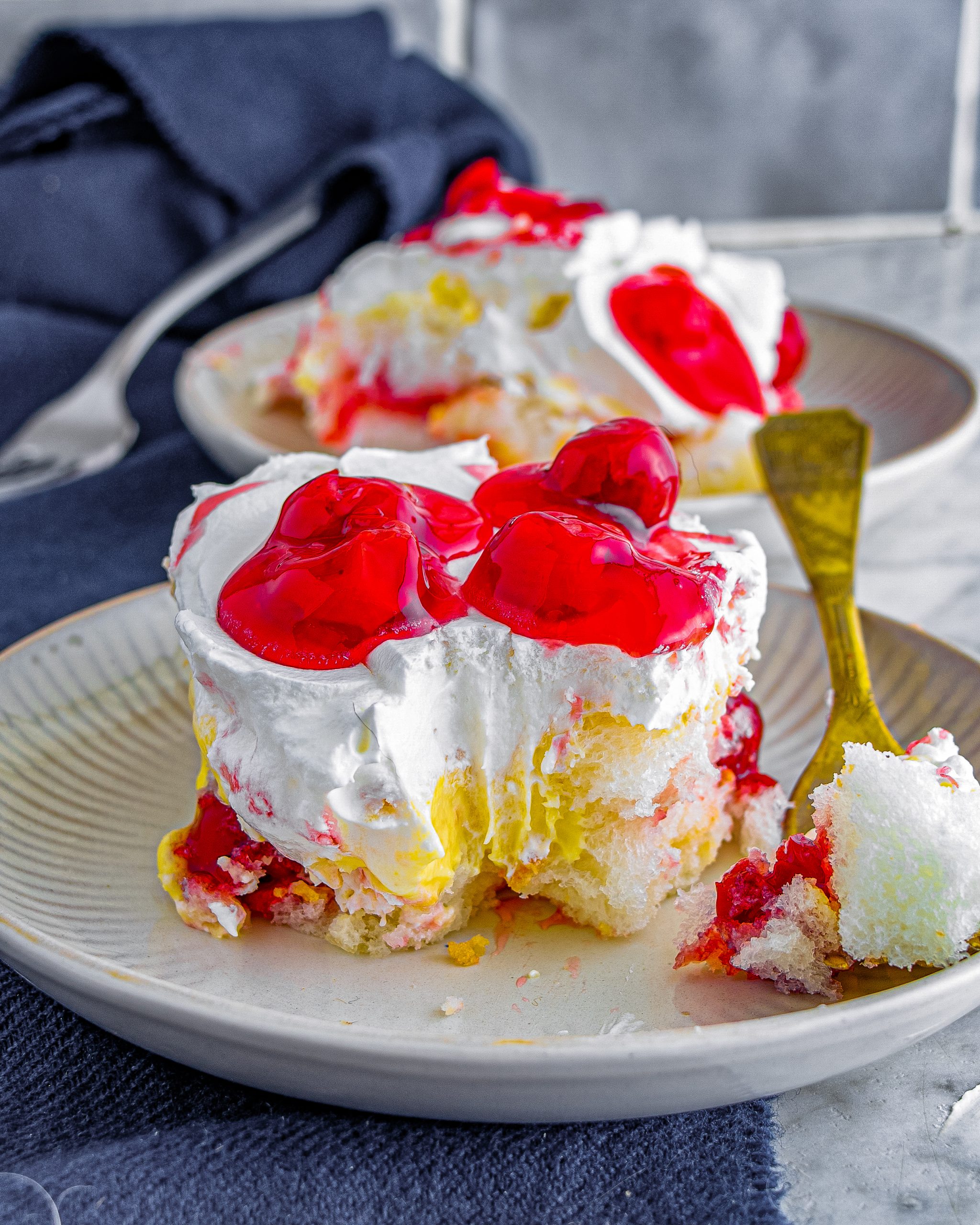 Cherry Angel Cream Cake