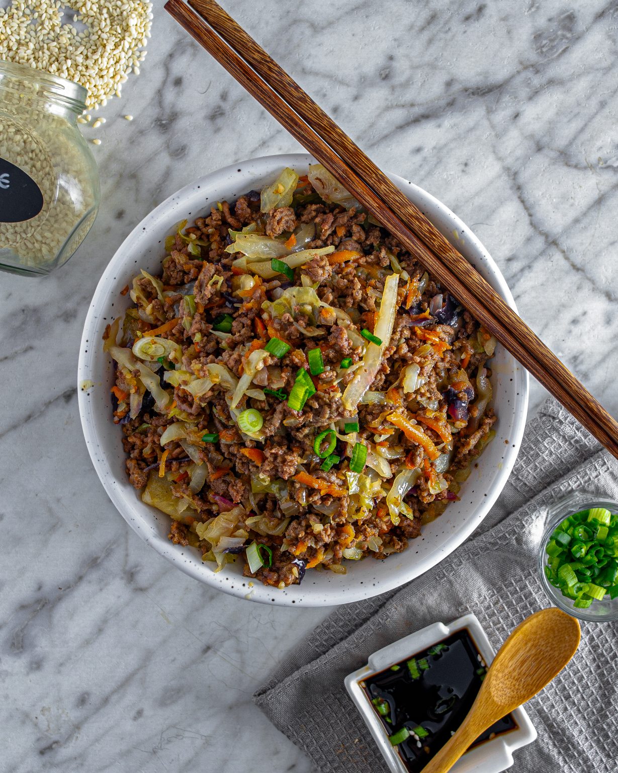Egg Roll in a Bowl CheekyKitchen