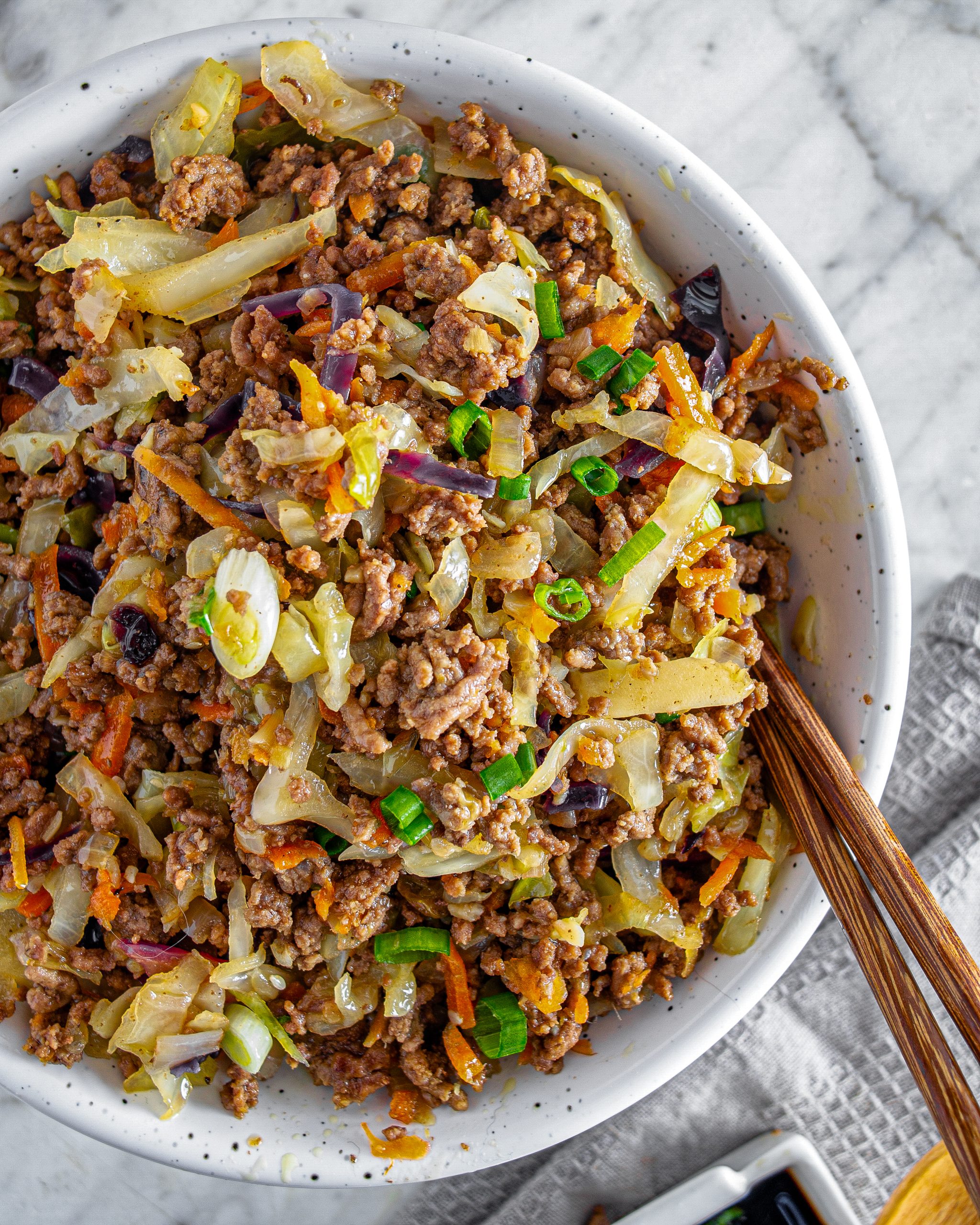 Egg Roll in a Bowl CheekyKitchen