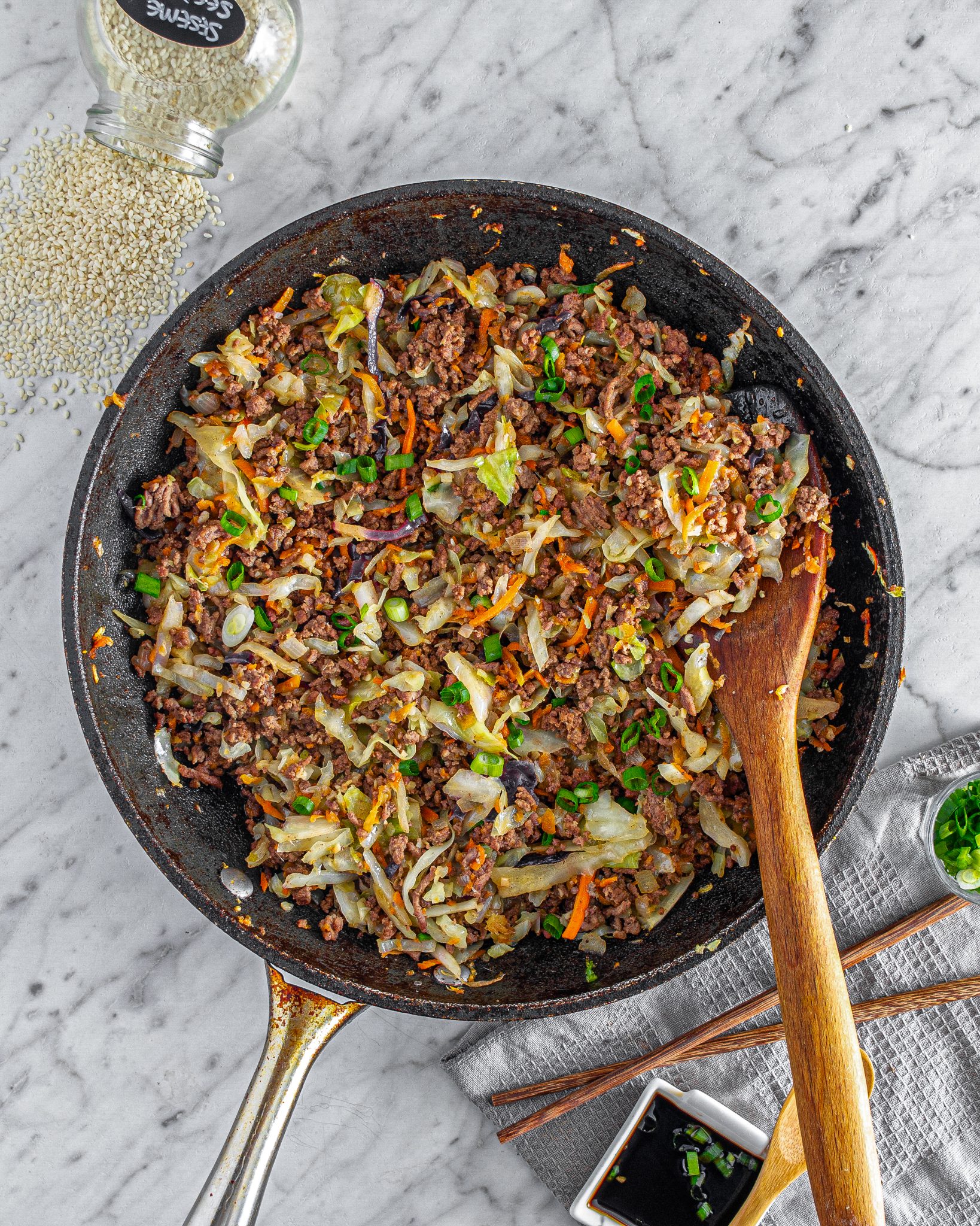 Egg Roll in a Bowl CheekyKitchen