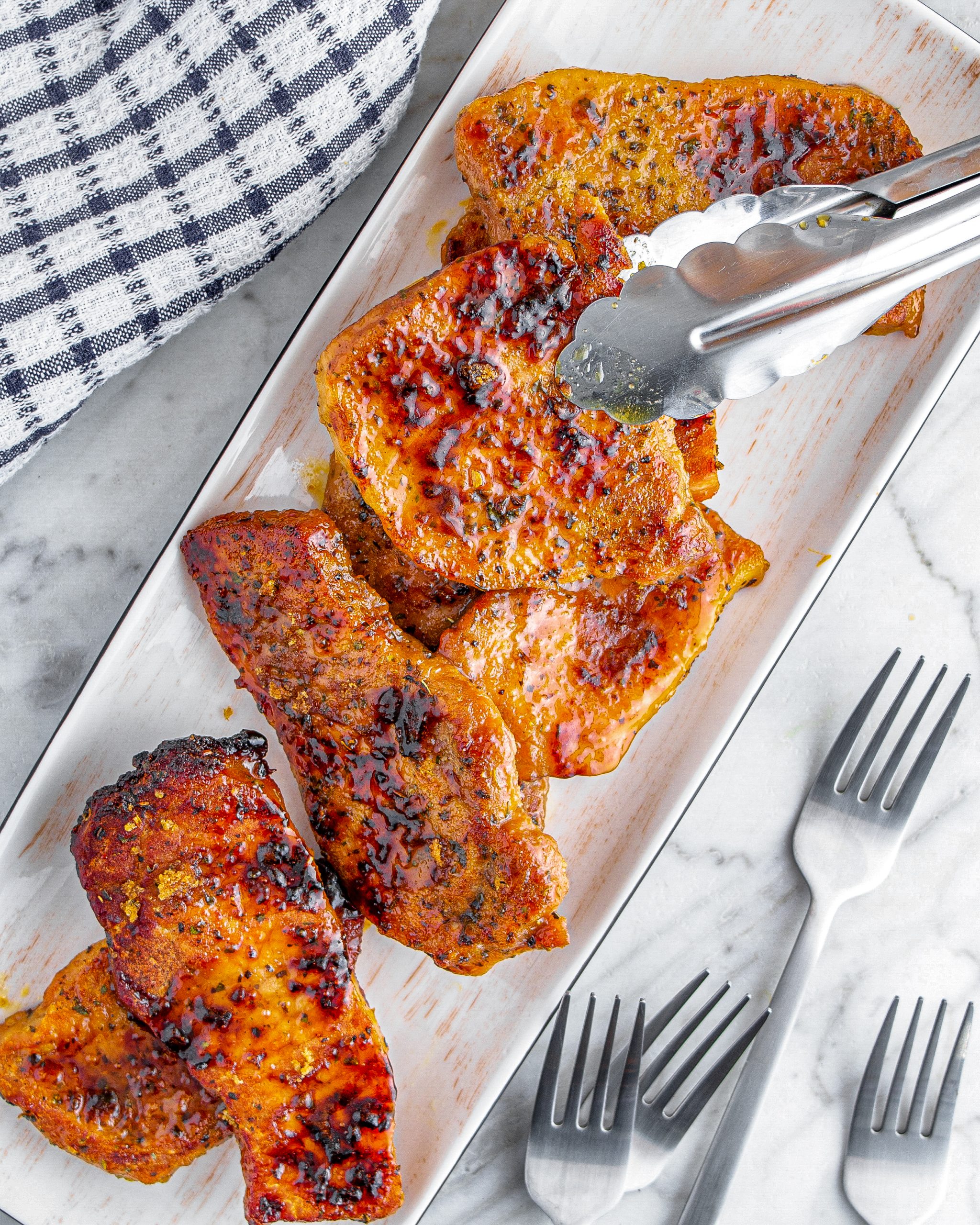 3 Ingredient Brown Sugar Italian Pork Chops CheekyKitchen