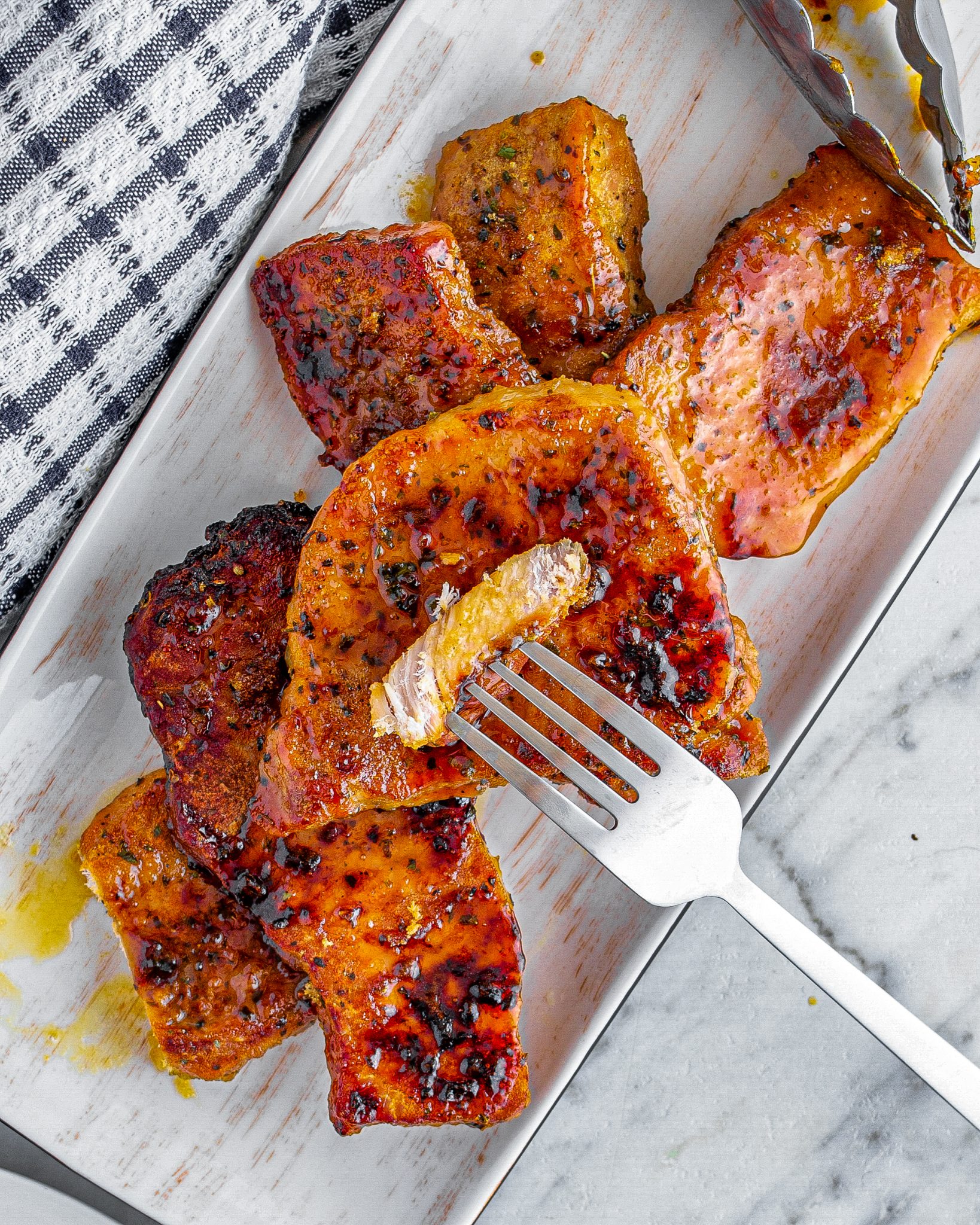 3 Ingredient Brown Sugar Italian Pork Chops CheekyKitchen