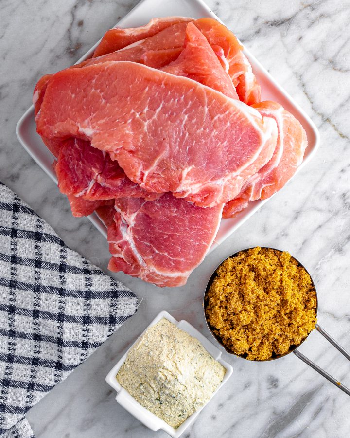 3 Ingredient Brown Sugar Italian Pork Chops CheekyKitchen