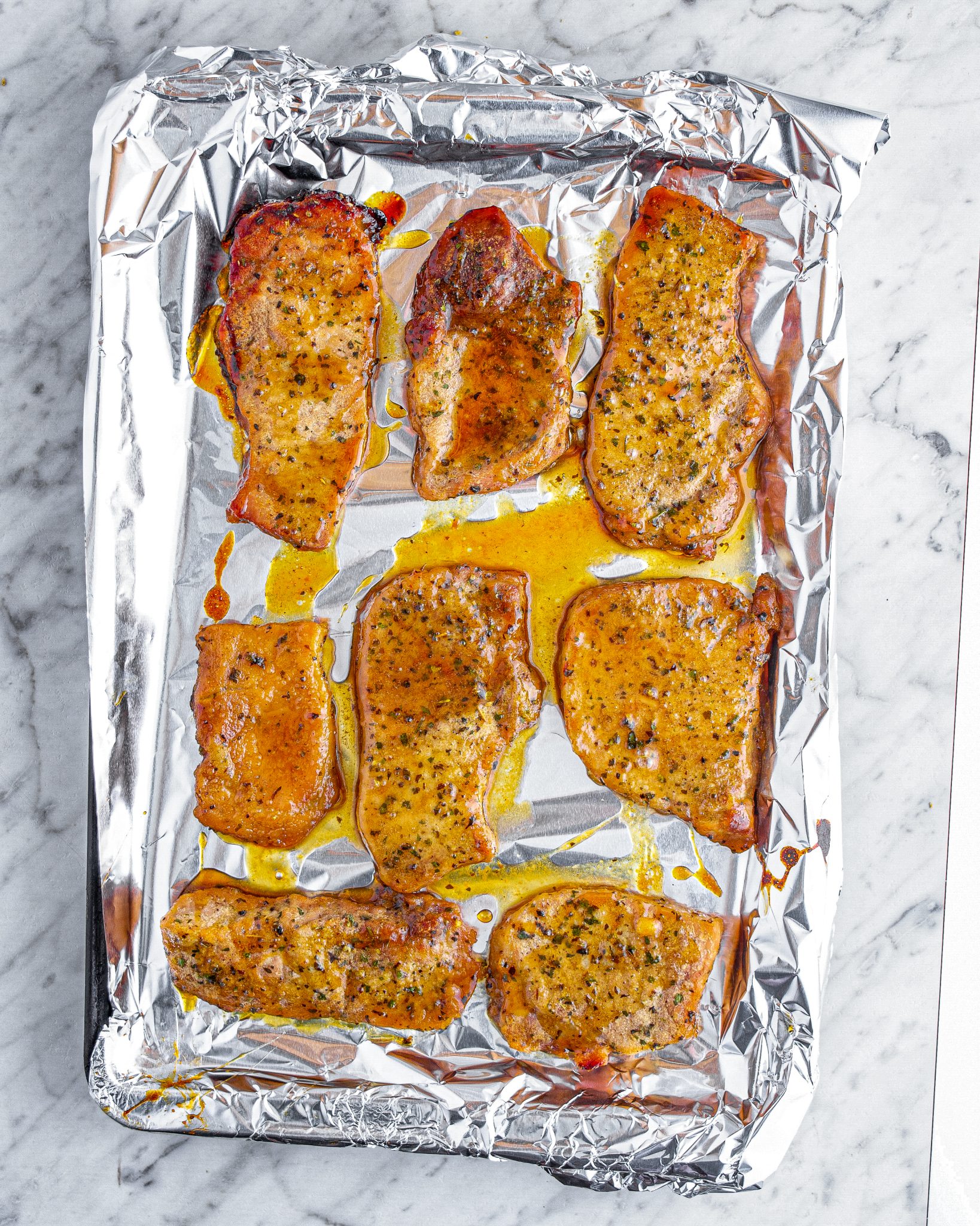 3 Ingredient Brown Sugar Italian Pork Chops CheekyKitchen