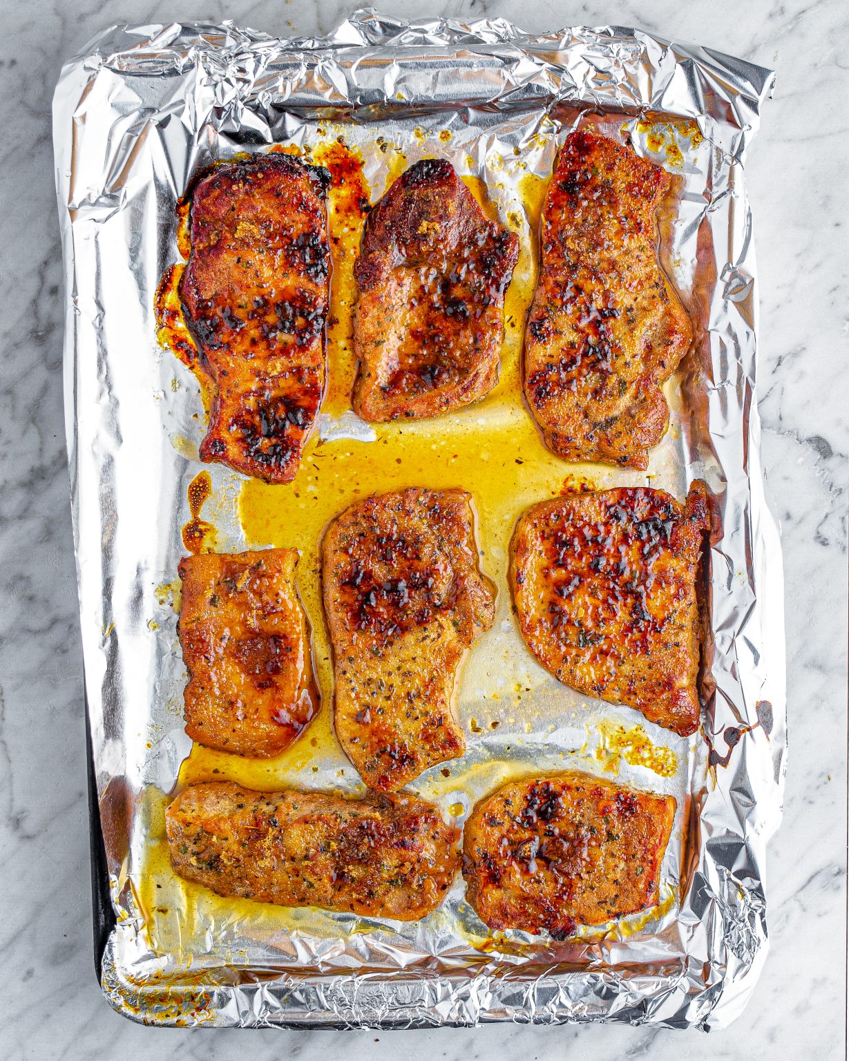 3 Ingredient Brown Sugar Italian Pork Chops CheekyKitchen