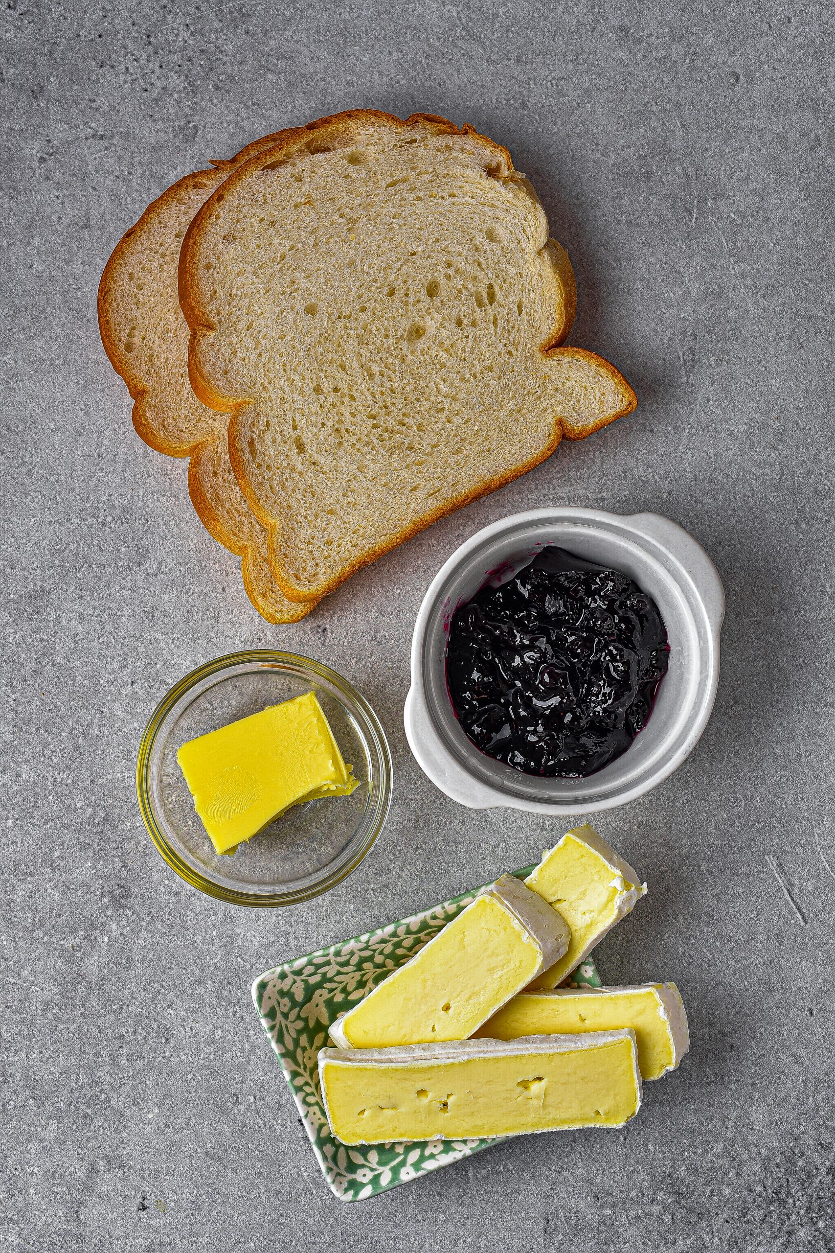 Blueberry Brie Grilled Cheese Sandwich CheekyKitchen