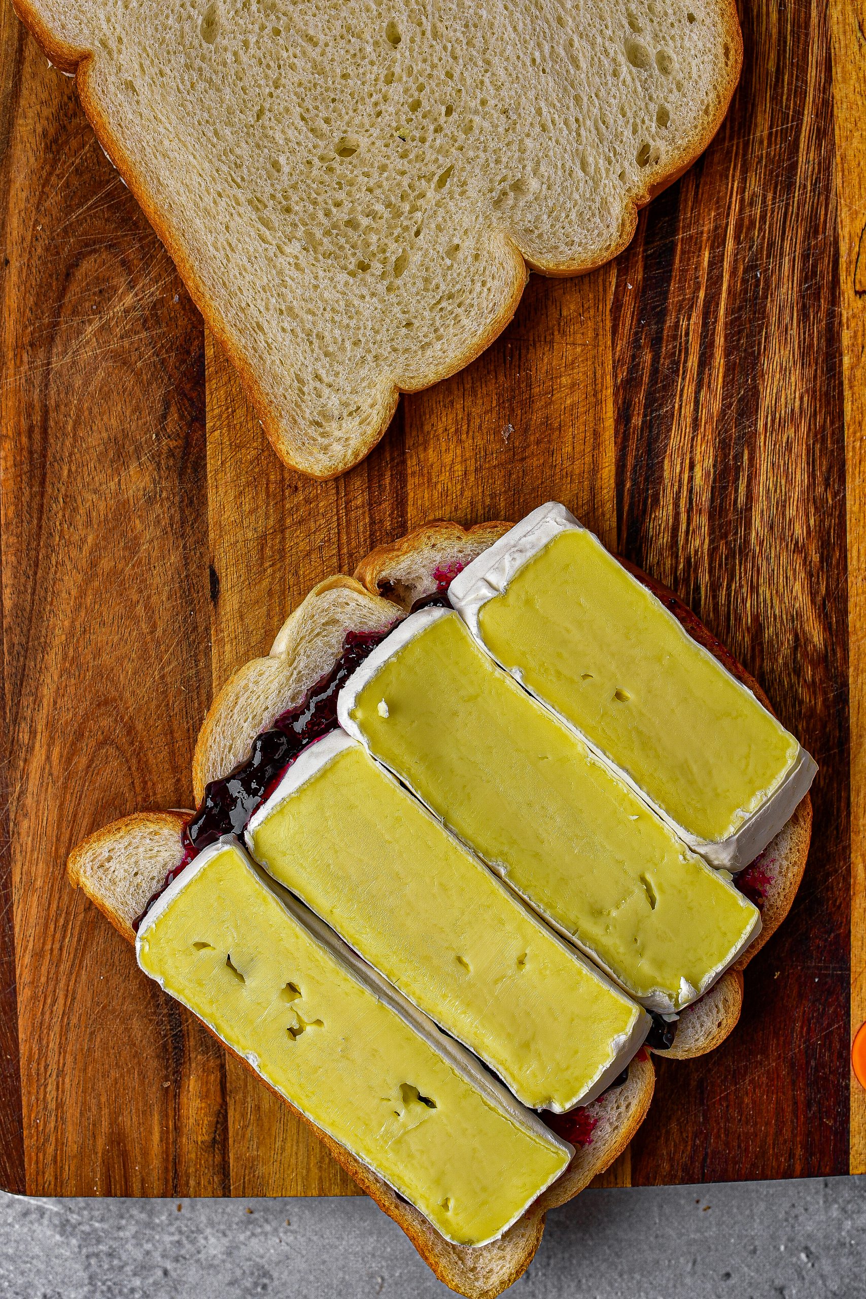 Blueberry Brie Grilled Cheese Sandwich CheekyKitchen