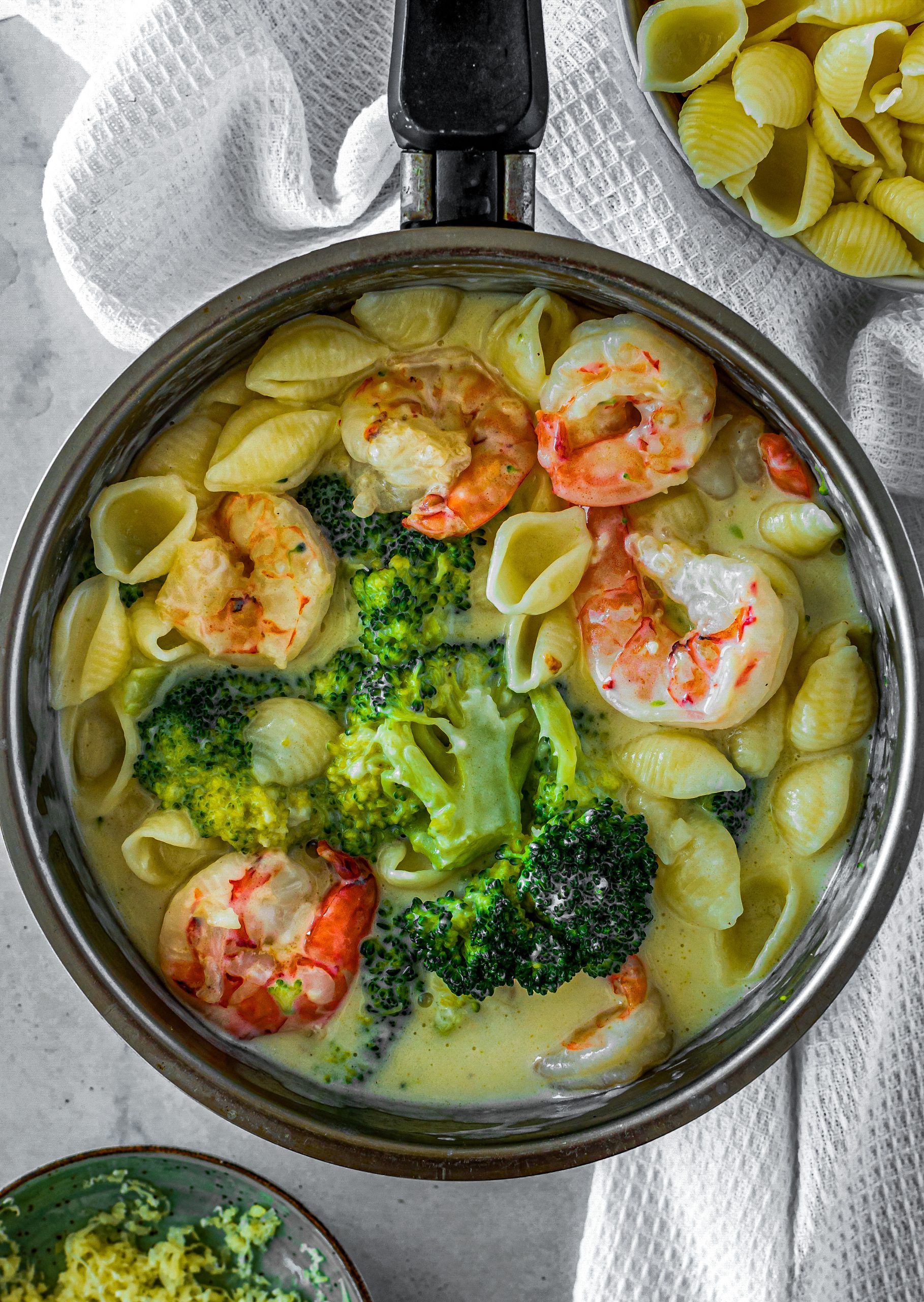 Broccoli and Shrimp Alfredo CheekyKitchen