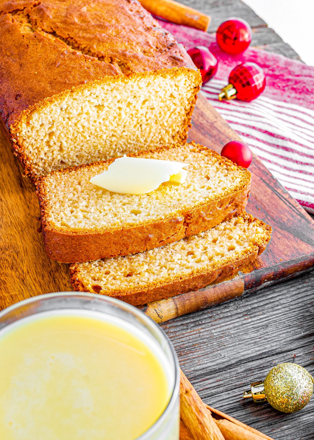 Christmas Eggnog Bread CheekyKitchen
