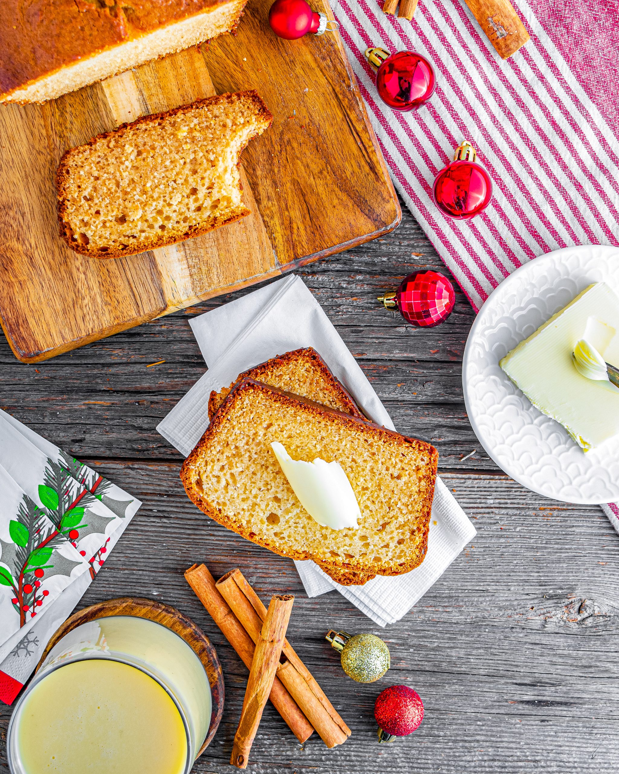 Christmas Eggnog Bread CheekyKitchen
