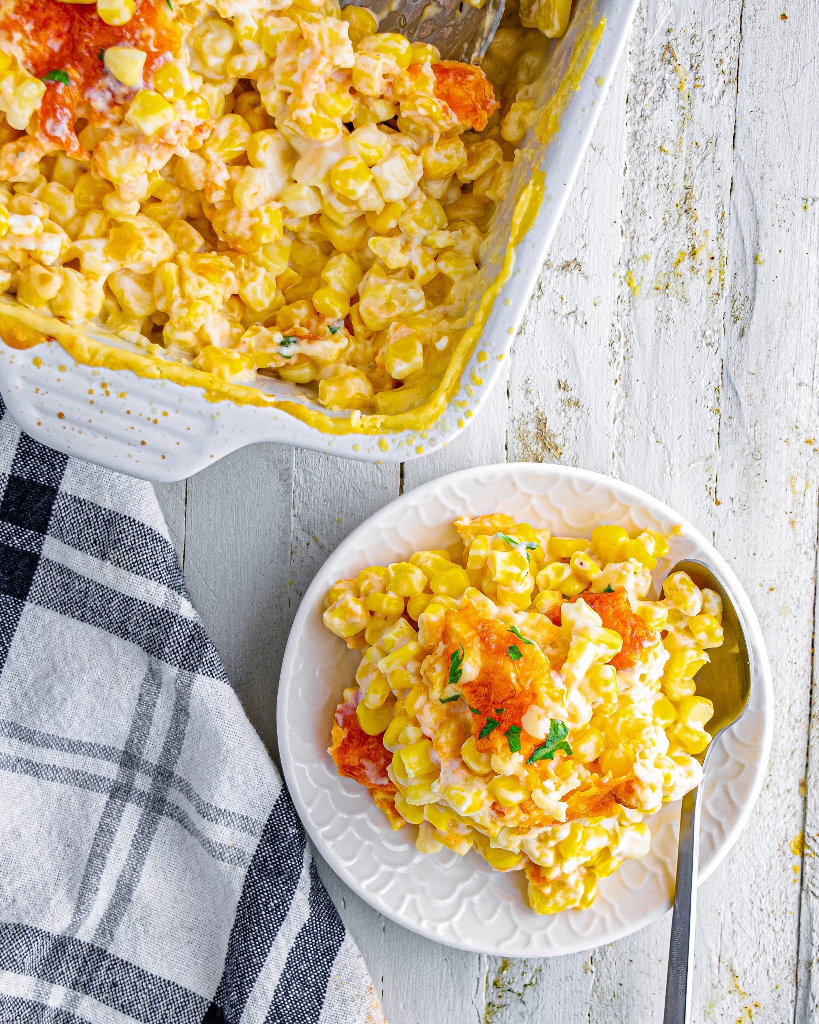 Cream Cheese Corn Casserole CheekyKitchen